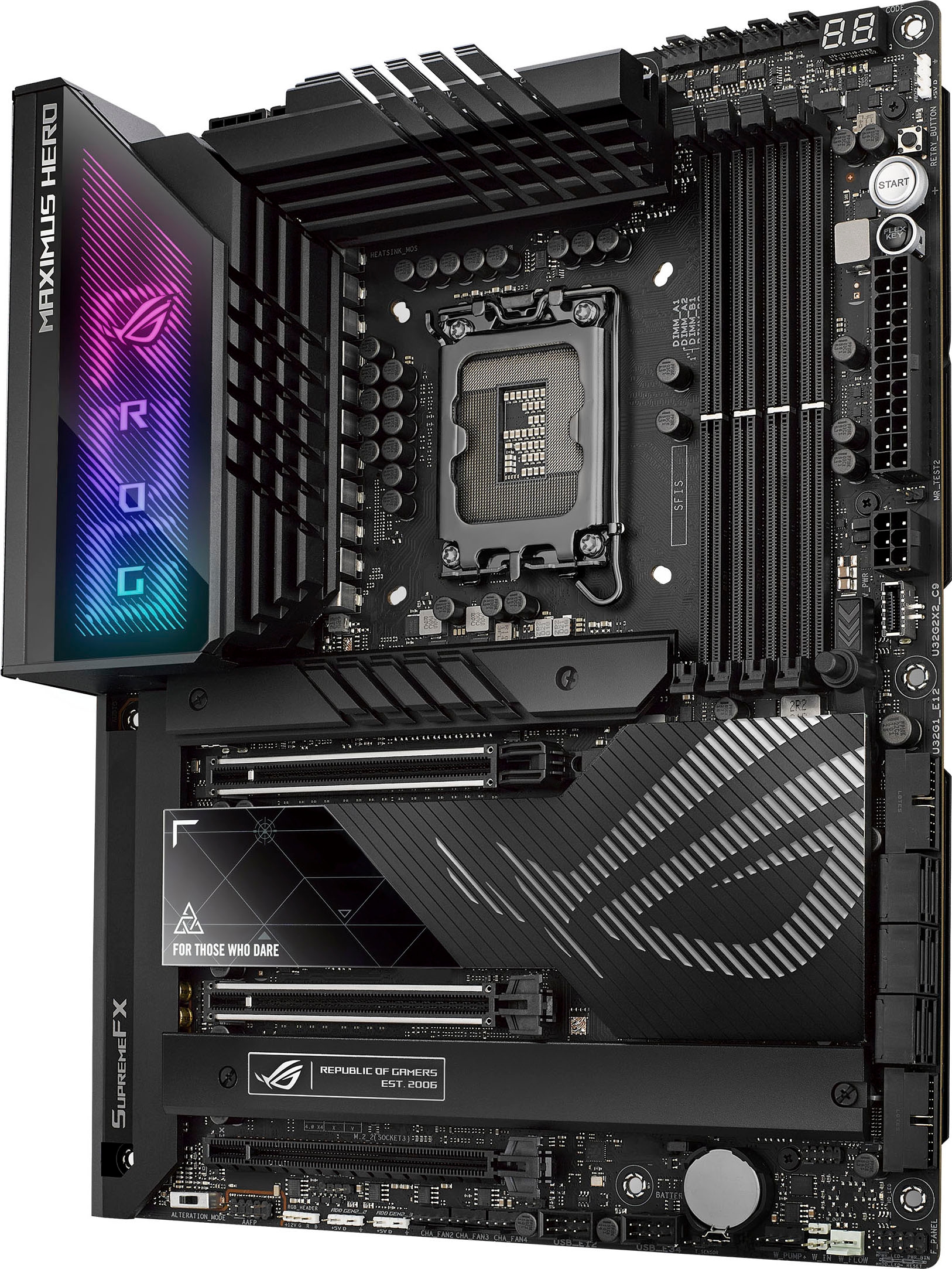 Asus Mainboard »ROG MAXIMUS Z790 HERO«, DDR5 Speicher, 5x M.2, PCIe 5.0, WiFi 6E, Thunderbolt 4