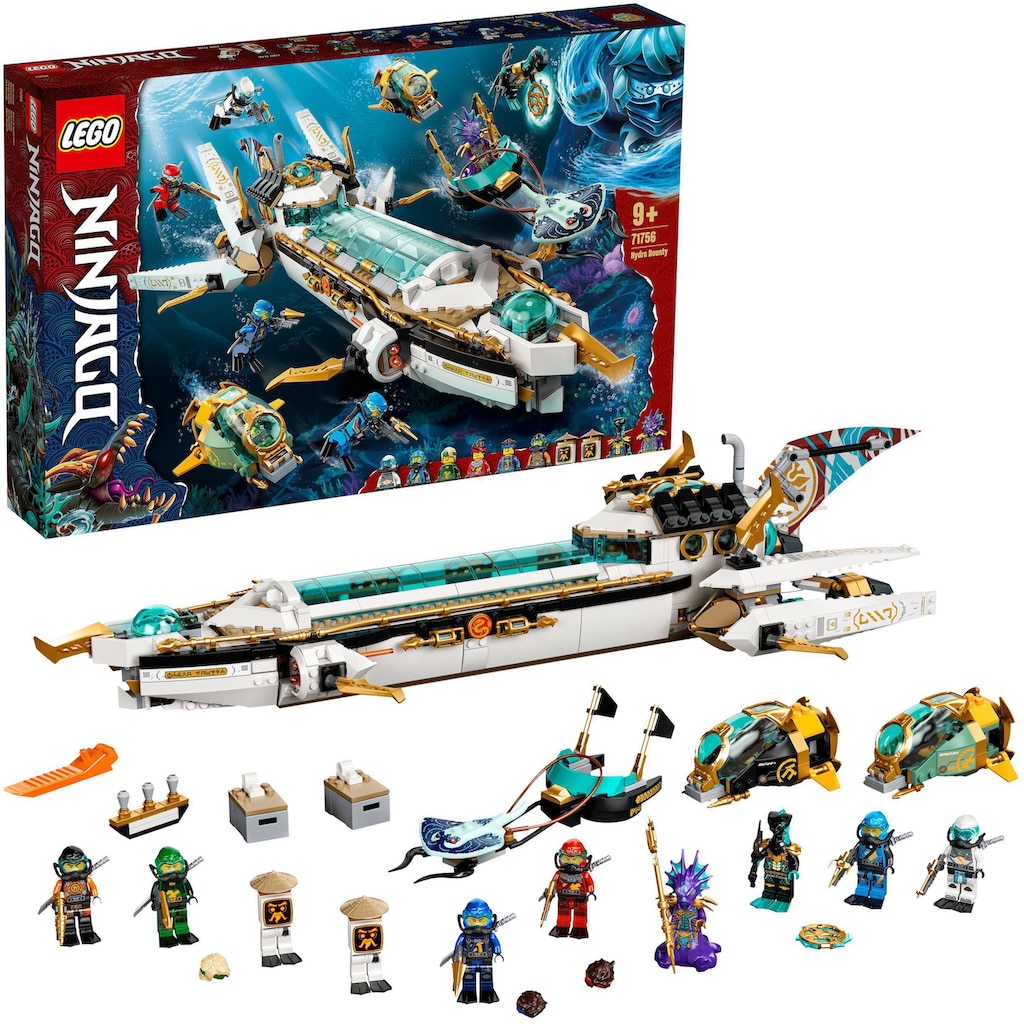 LEGO® Konstruktionsspielsteine »Wassersegler (71756), LEGO® NINJAGO®«, (1159 St.), Made in Europe