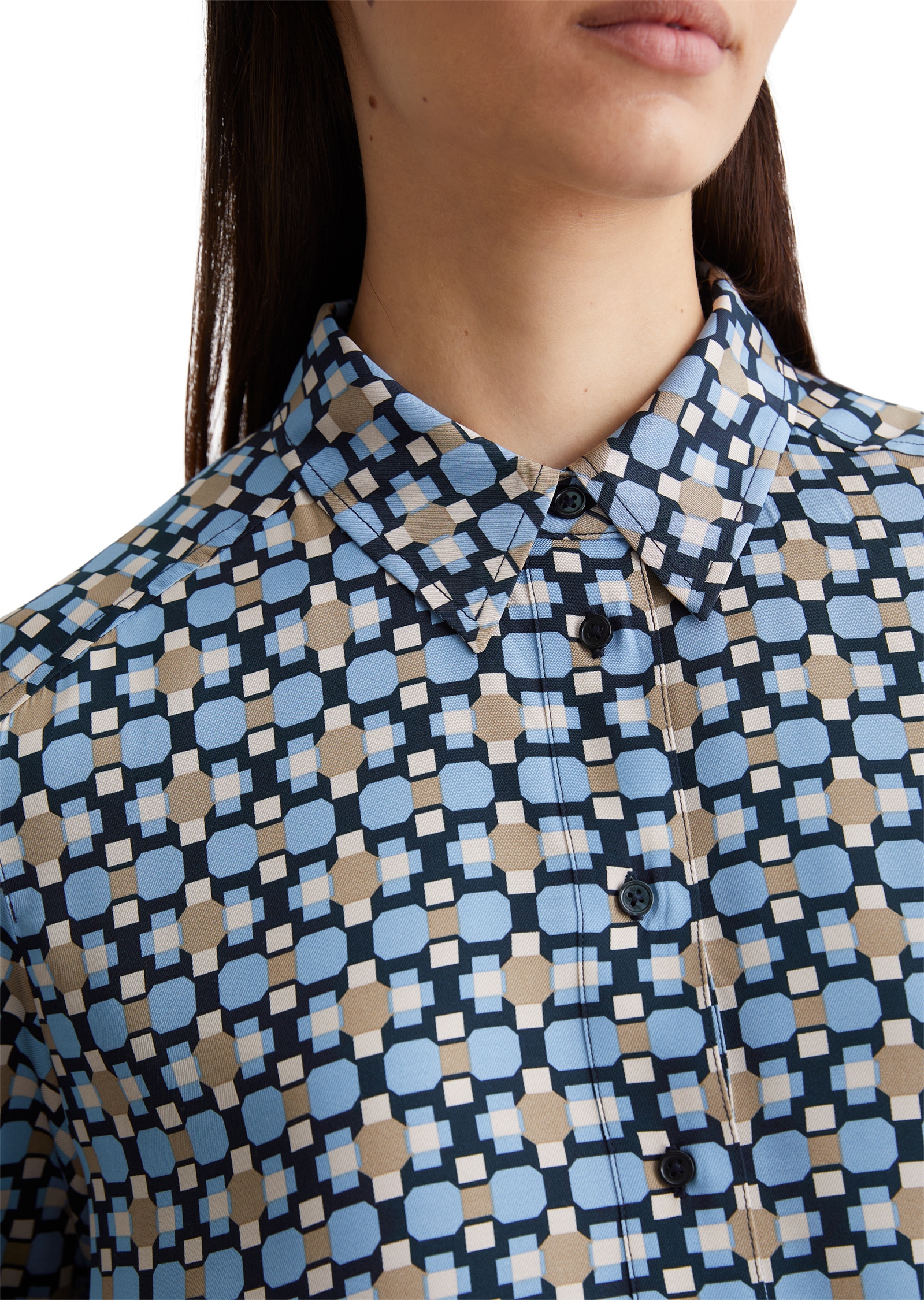 Marc O'Polo Hemdblusenkleid »aus LENZING™ ECOVERO™«