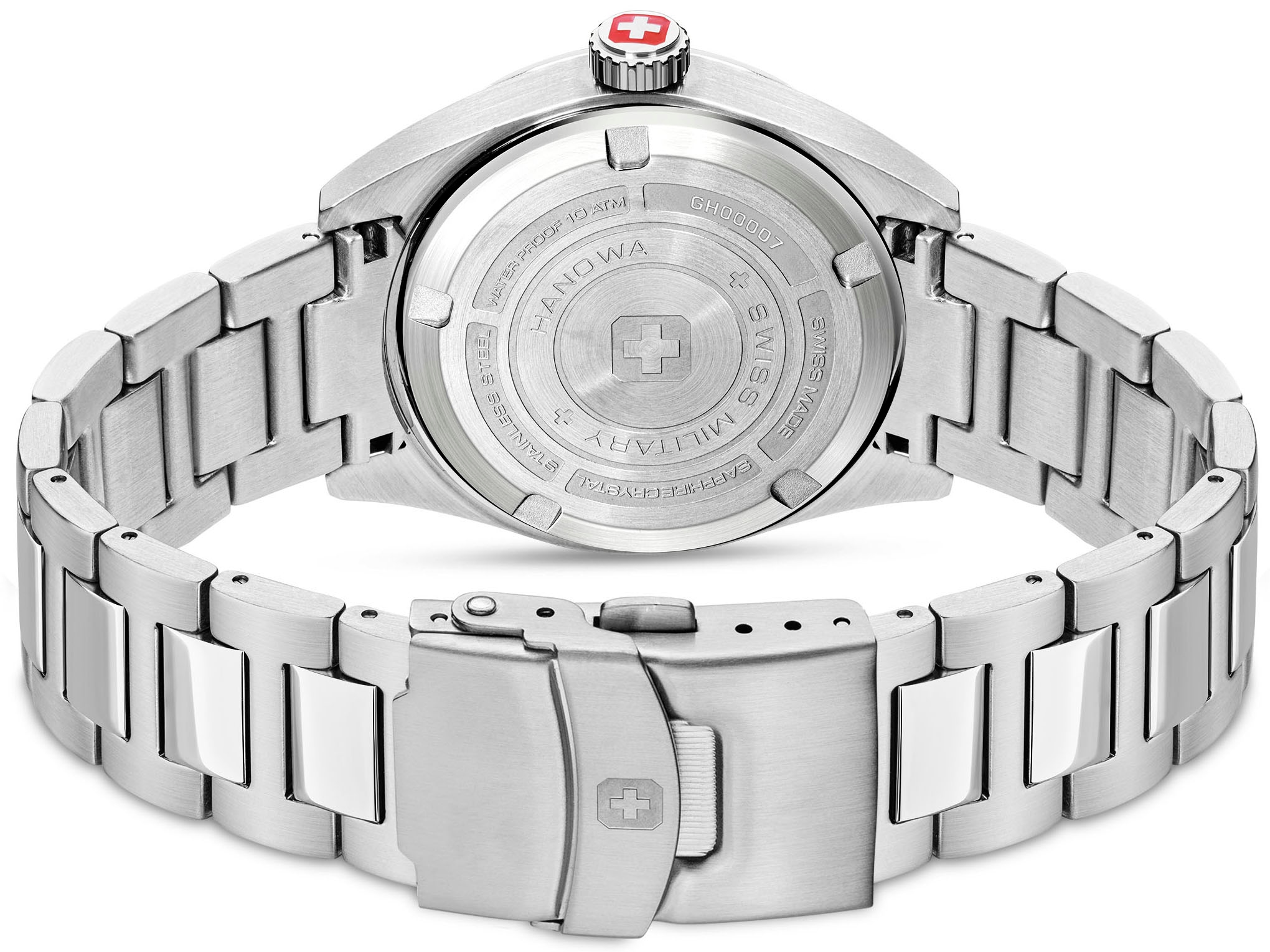 Swiss Military Hanowa Quarzuhr »LYNX, SMWGH0000705«, Armbanduhr, Herrenuhr, Datum, Saphirglas, Swiss Made