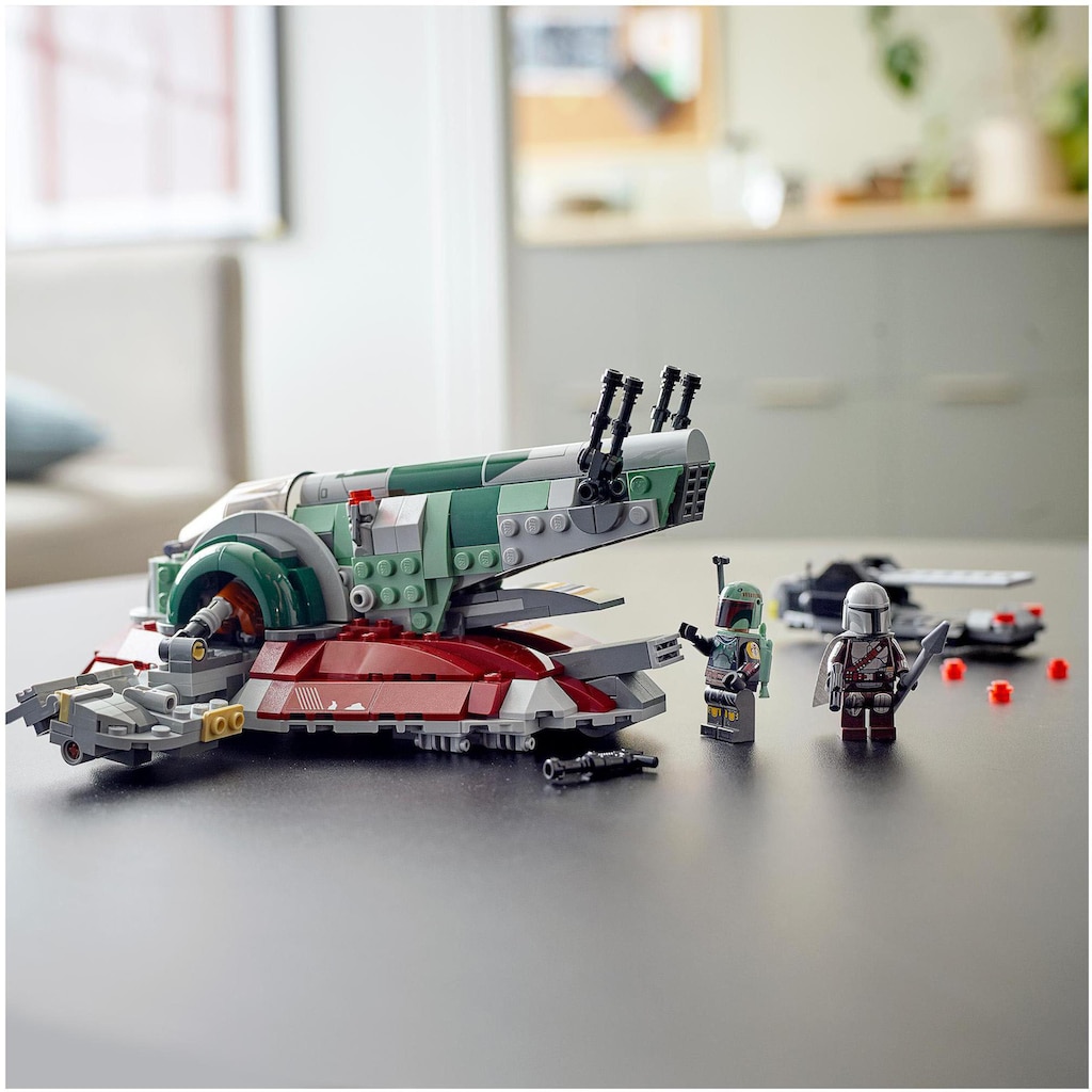 LEGO® Konstruktionsspielsteine »Boba Fetts Starship™ (75312), LEGO® Star Wars™ Mandalorian«, (593 St.), Made in Europe