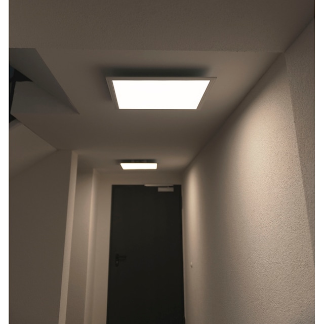 näve LED Panel »Nicola«, 1 flammig-flammig, Aufbaupanel weiß 45x45cm, H:  6cm, 120 LED, Lichtfarbe neutralweiß bestellen | BAUR