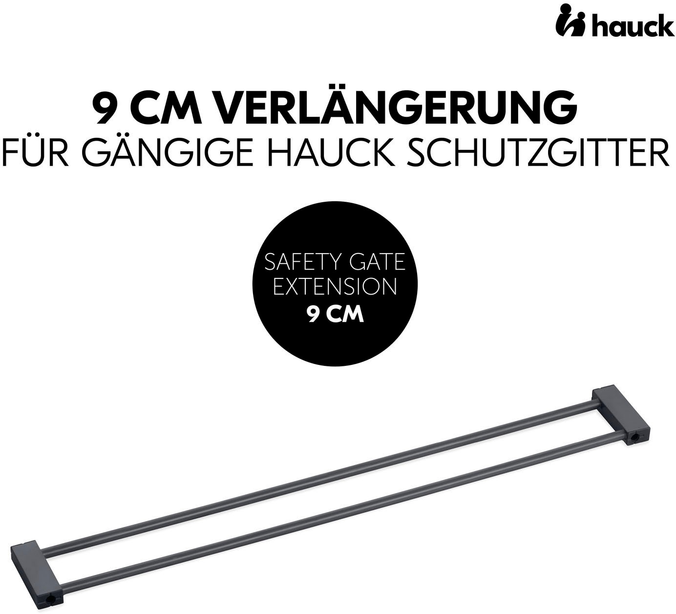 Hauck Verlängerung für Türschutzgitter "Extension, 9 cm, Dark Grey" günstig online kaufen
