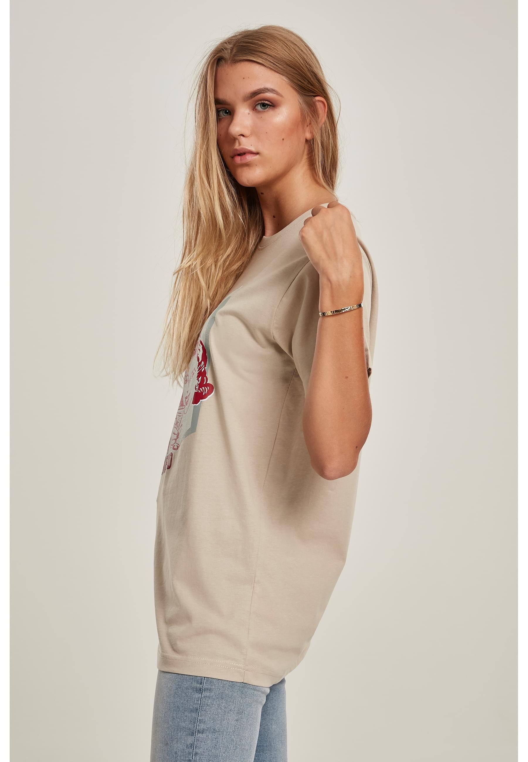 MisterTee Kurzarmshirt »MisterTee Damen Ladies Happy Weekend Tee«, (1 tlg.)