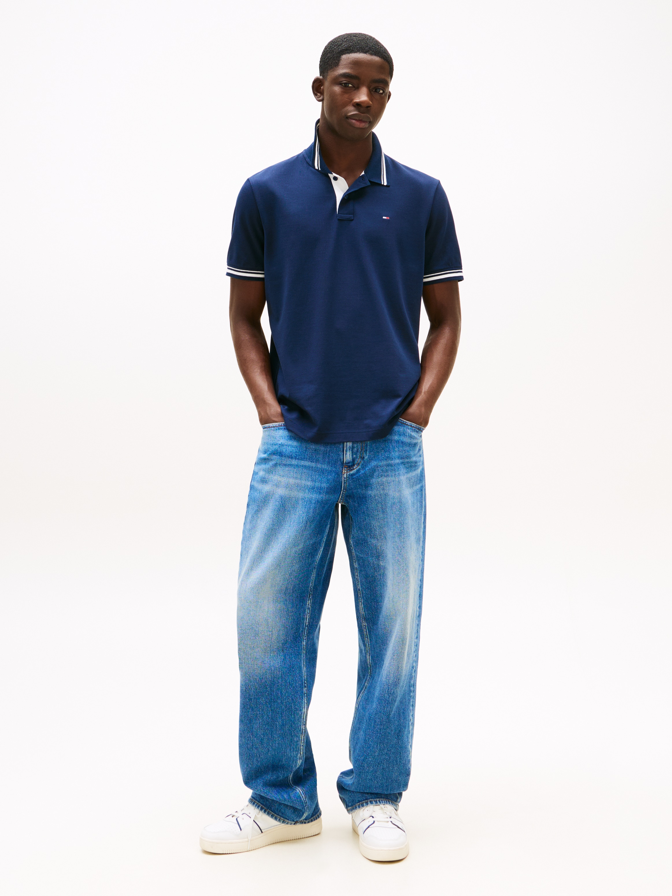 Tommy Jeans Poloshirt »TJM REG TIPPED POLO EXT«, Mit Rundhalsausschnitt