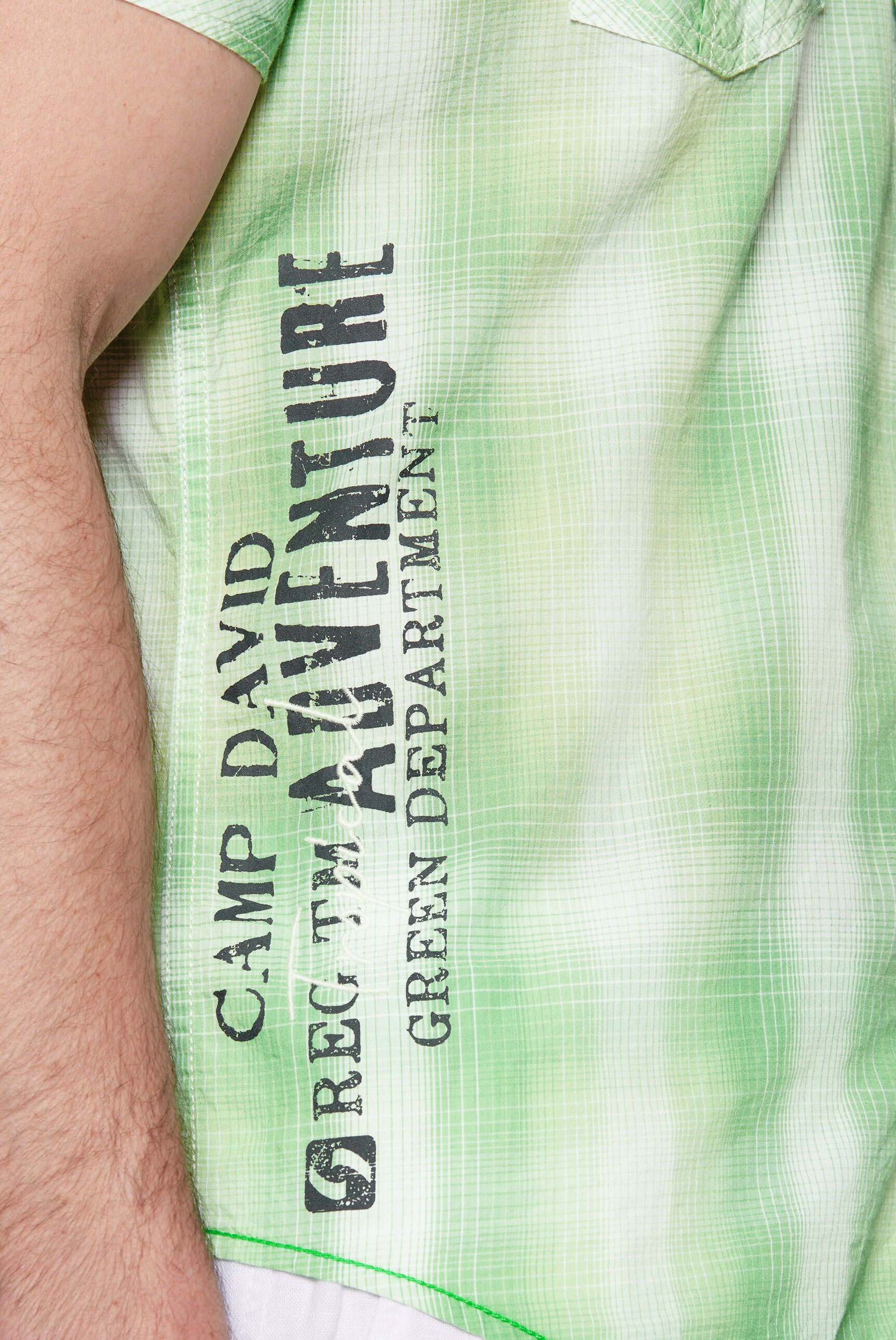 CAMP DAVID Kurzarmhemd, aus Baumwolle