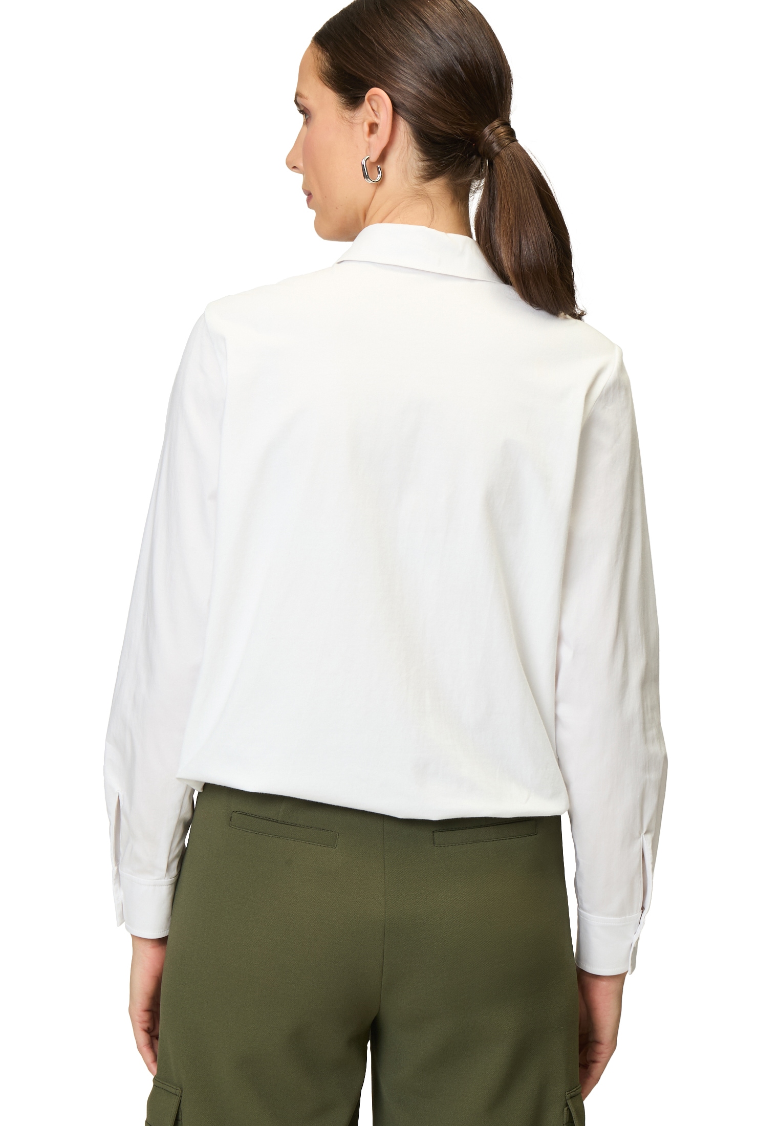 Zero Klassische Bluse »zero Bluse mit Tunnelzug Pattentasche«