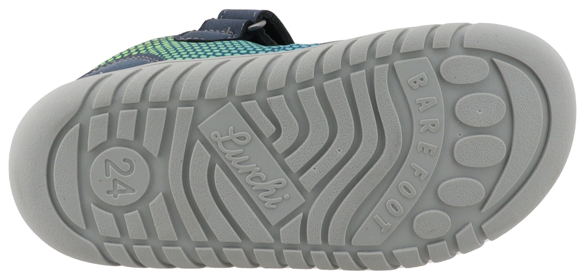 Lurchi Barfußschuh »Baran, Barefoot«, Slipper, mit Farbverlauf, Größenschablone zum Download