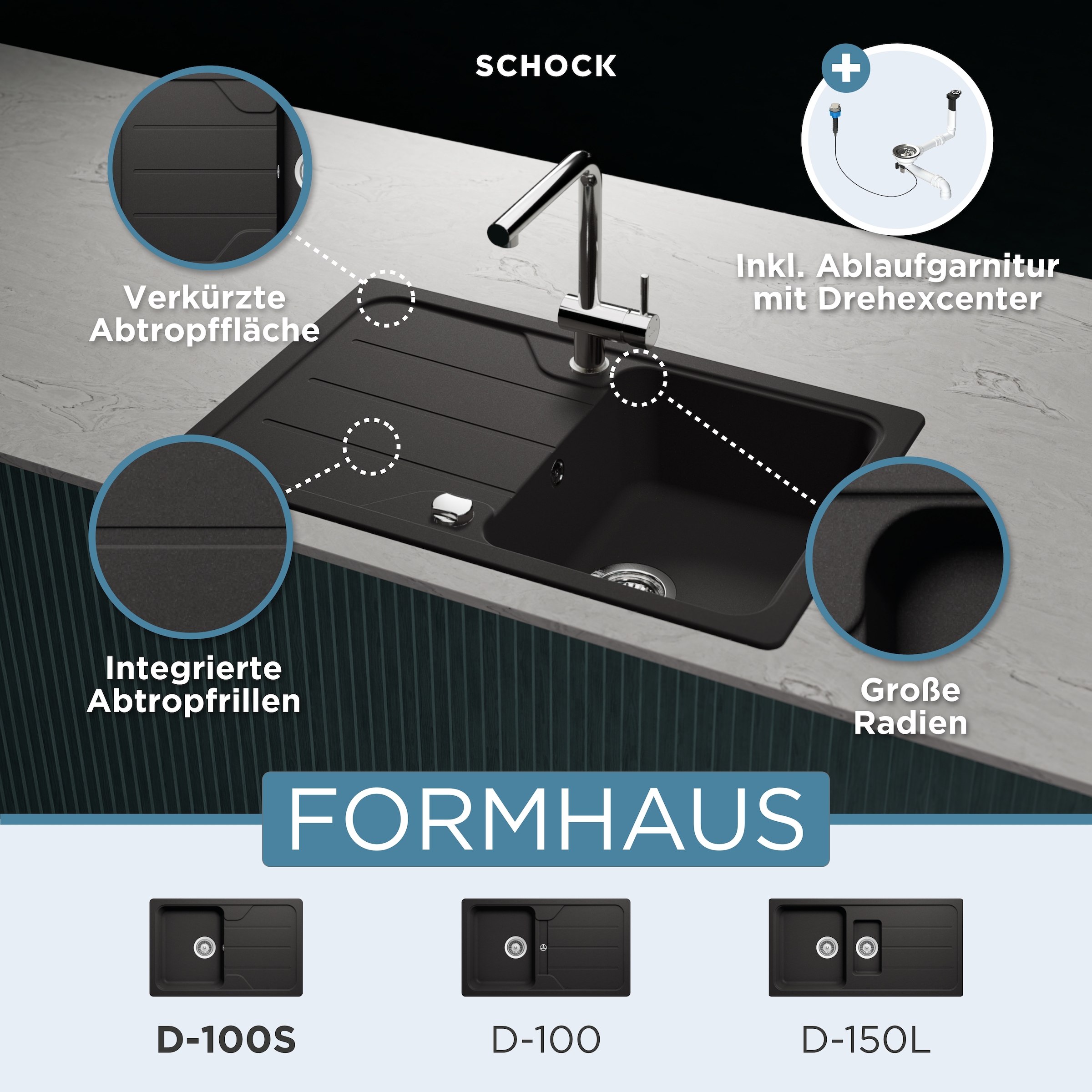 Schock Granitspüle »Formhaus Mini«