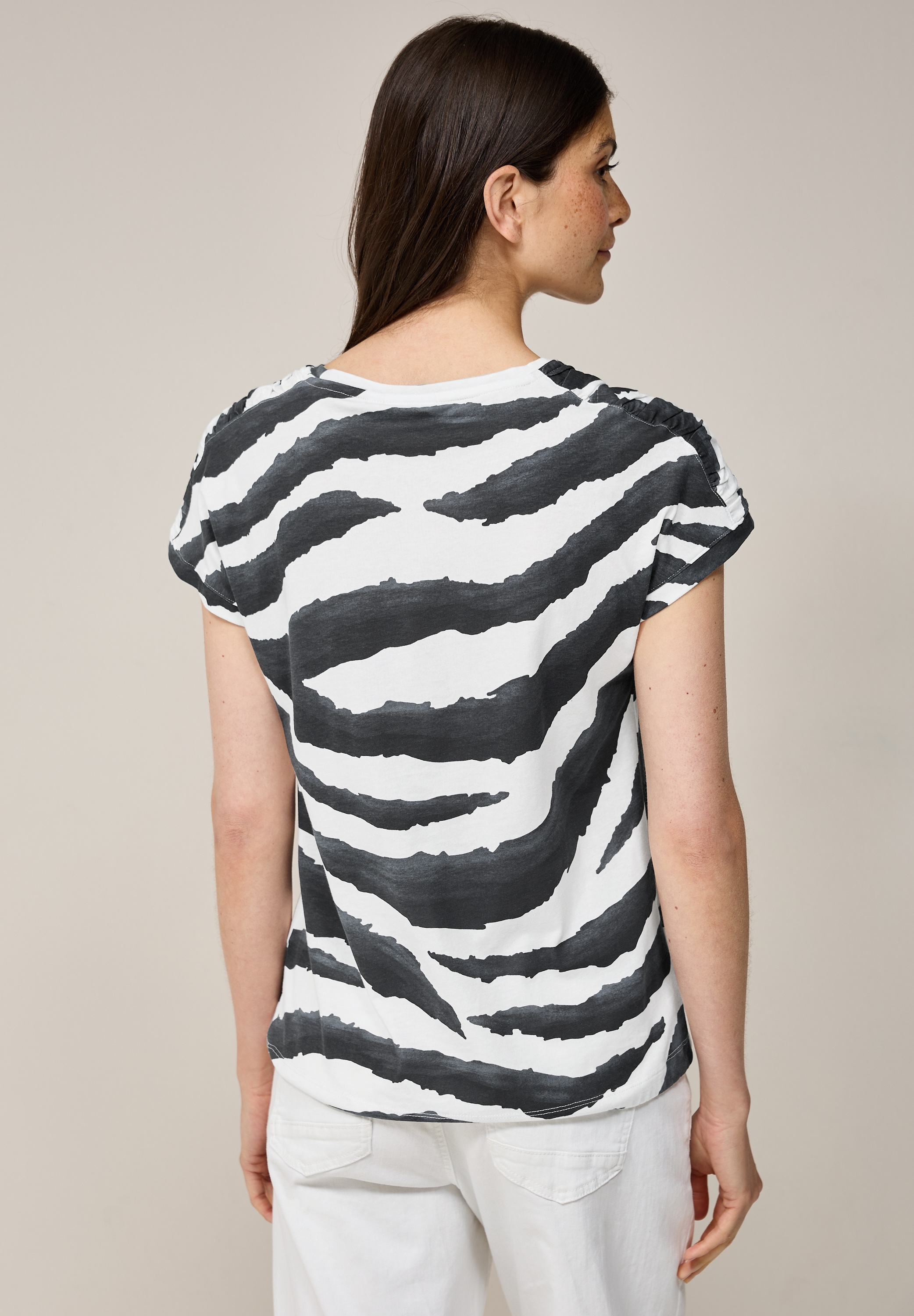 Cecil T-Shirt, mit U-Boot-Ausschnitt
