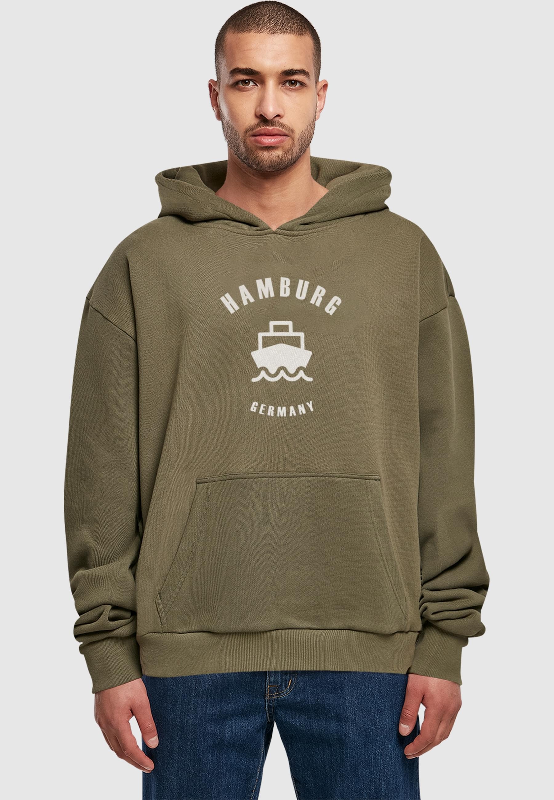 Merchcode Kapuzensweatshirt »Merchcode Herren Hamburg X Ultra Heavy Hoody«, (1 tlg.)