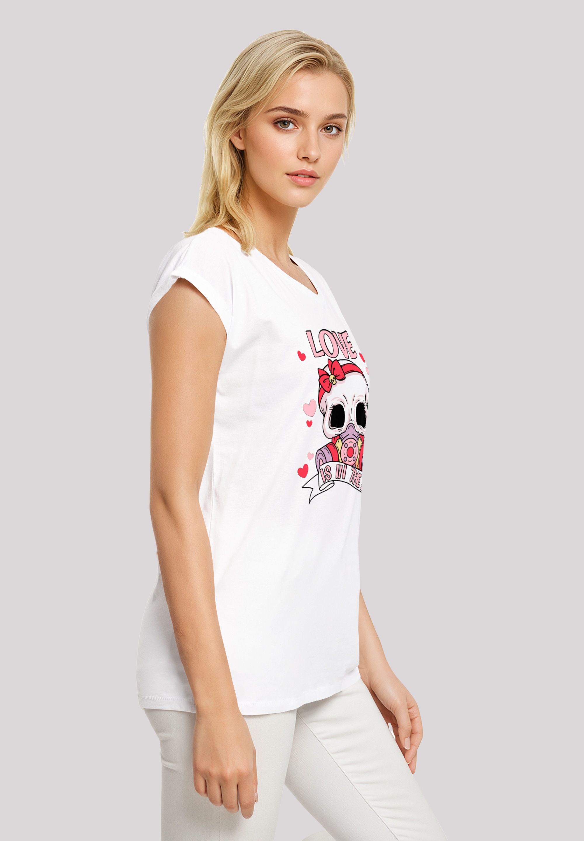 F4NT4STIC T-Shirt »Anti Valentinstag LOVE is in the air«, Premium Qualität