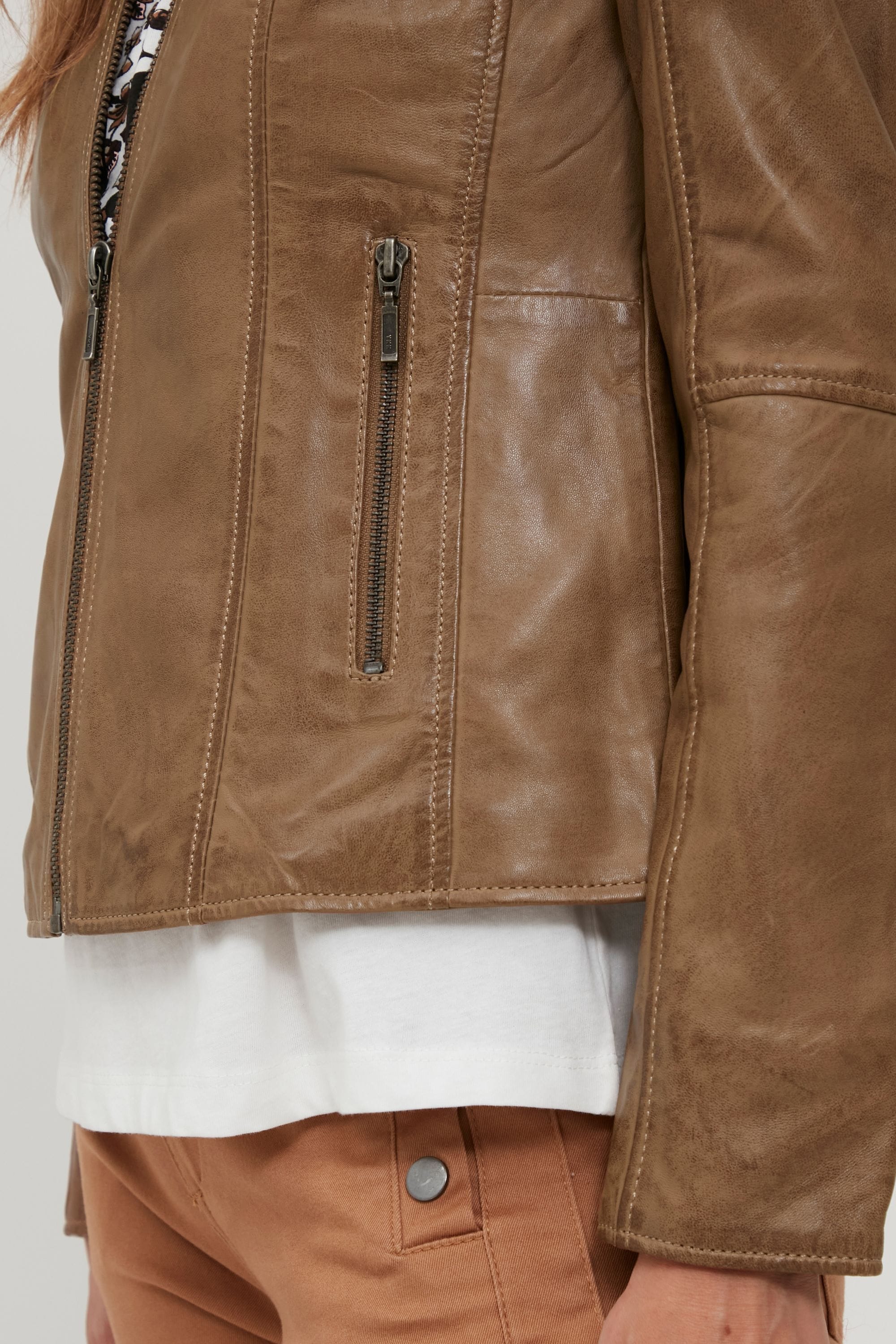 fransa Lederjacke »Lederjacke FRBaleather«