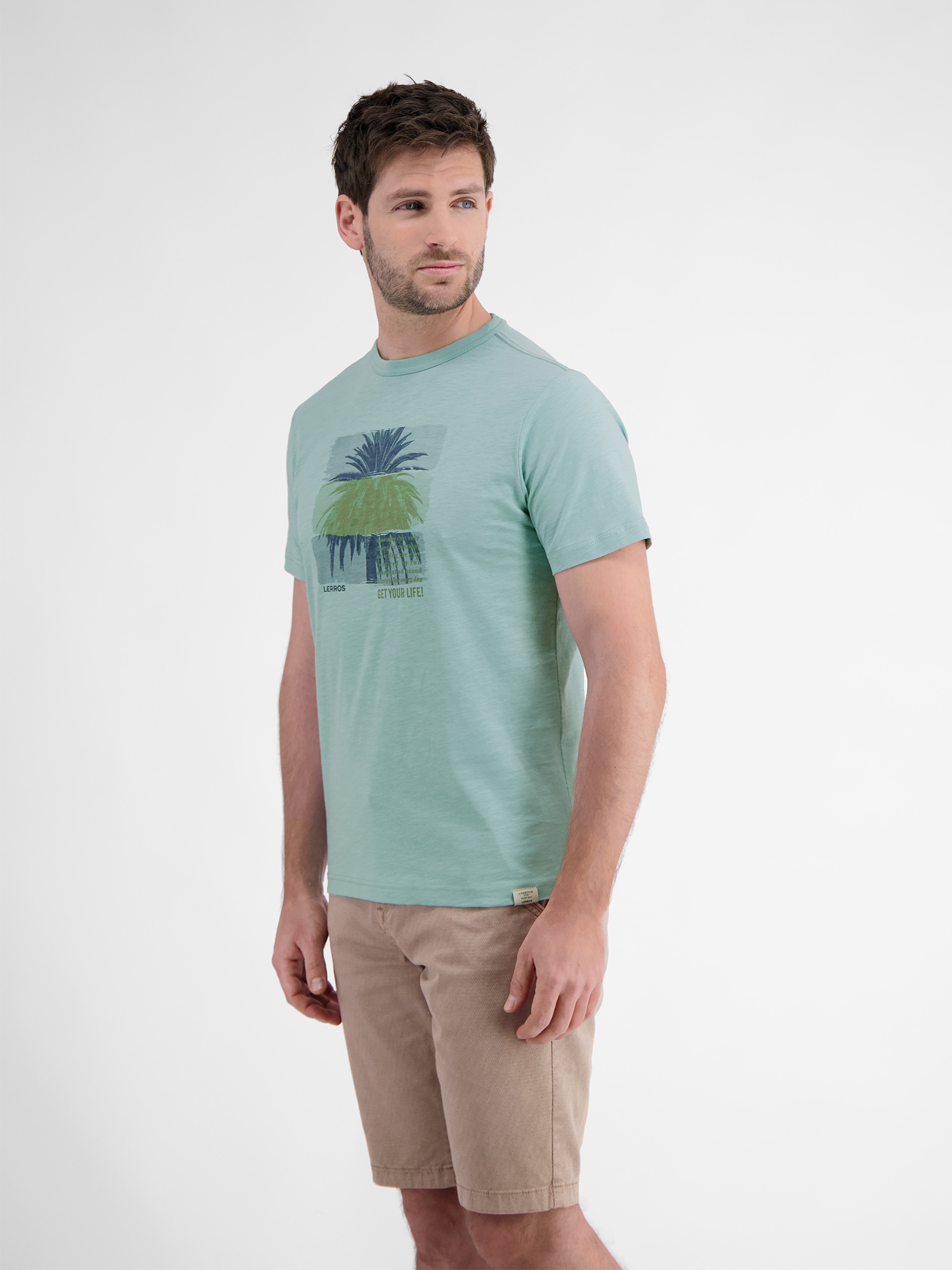 LERROS T-Shirt »Rundhals T-Shirt mit Fotoprint«