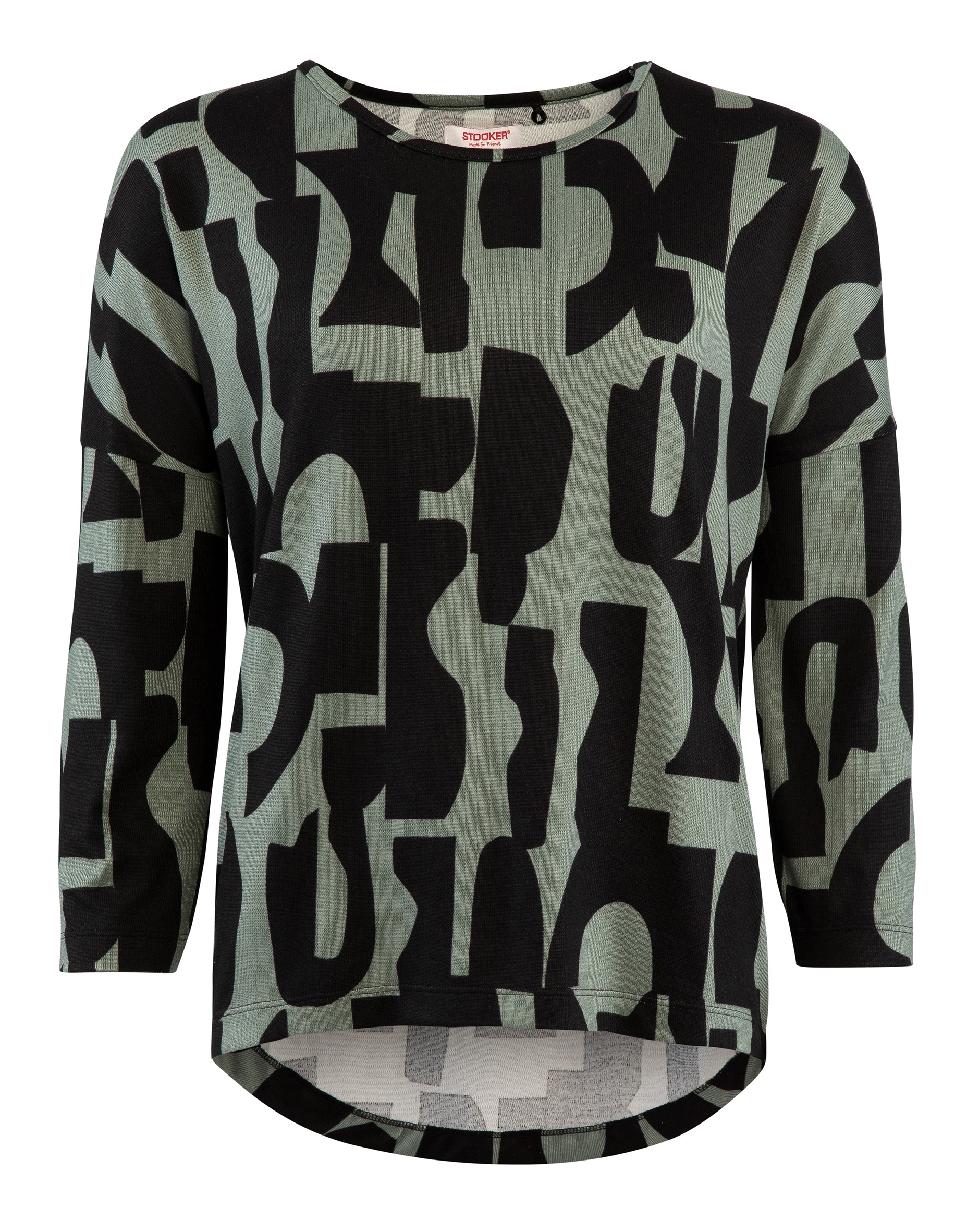 STOOKER WOMEN 3/4-Arm-Shirt »CARLY T-Shirt 3/4-Arm«, Loose Fit Shirt Rundhals 3/4 Arm für Damen