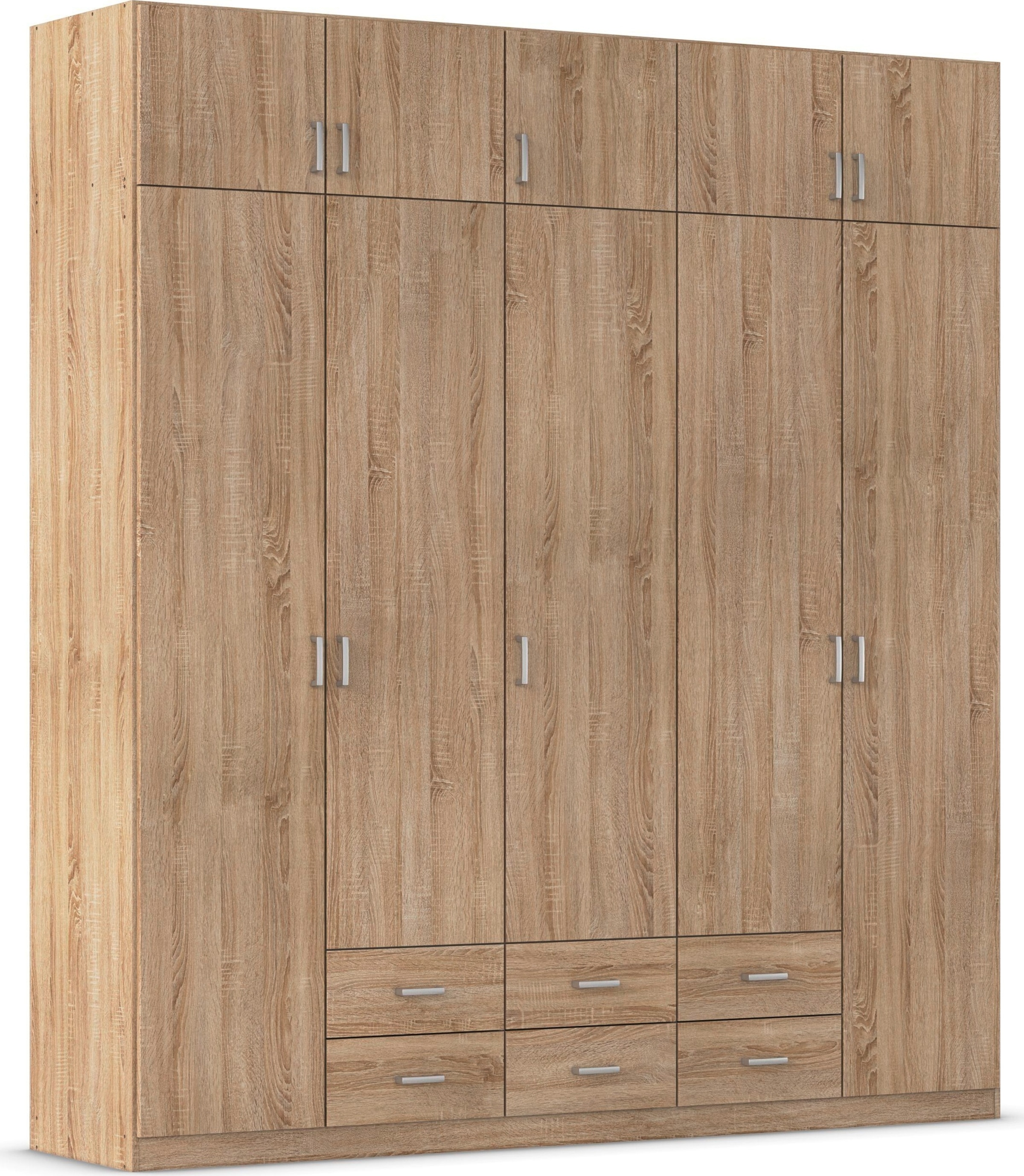 rauch "Schrank Garderobe Wäscheschrank GAMMA in 4 Breiten 91-226 cm" 3 verschiedene Ausstattungen BASIC/CLASSIC/PREMIUM (inkl. SOFT-CLOSE), mit Schubladen und Schrankaufsatz, schlichtes Design MADE IN GERMANY