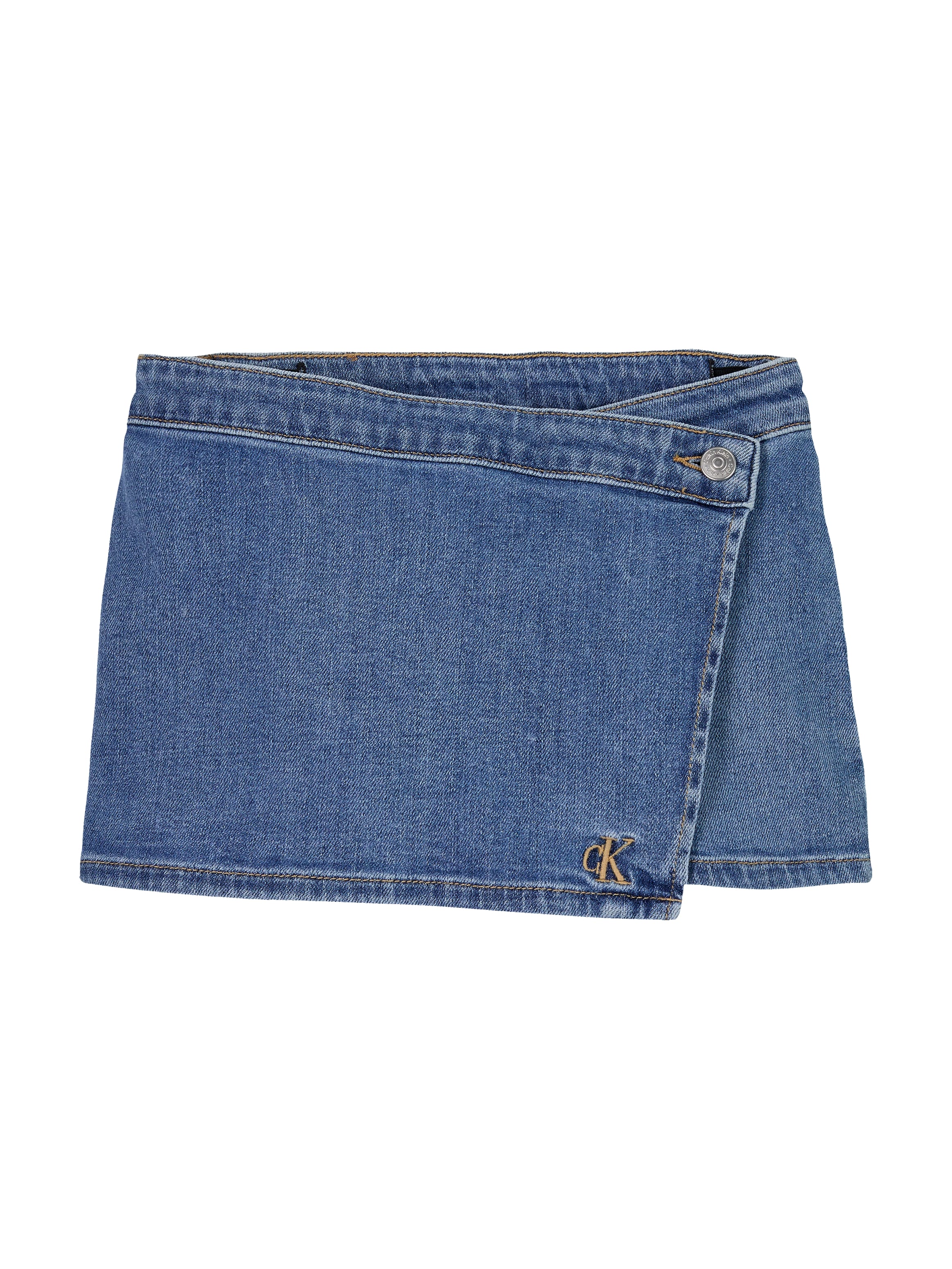 Calvin Klein Jeans Shorts »DENIM SKORT SOFT BLUE COMF«, mit Logo-Badge
