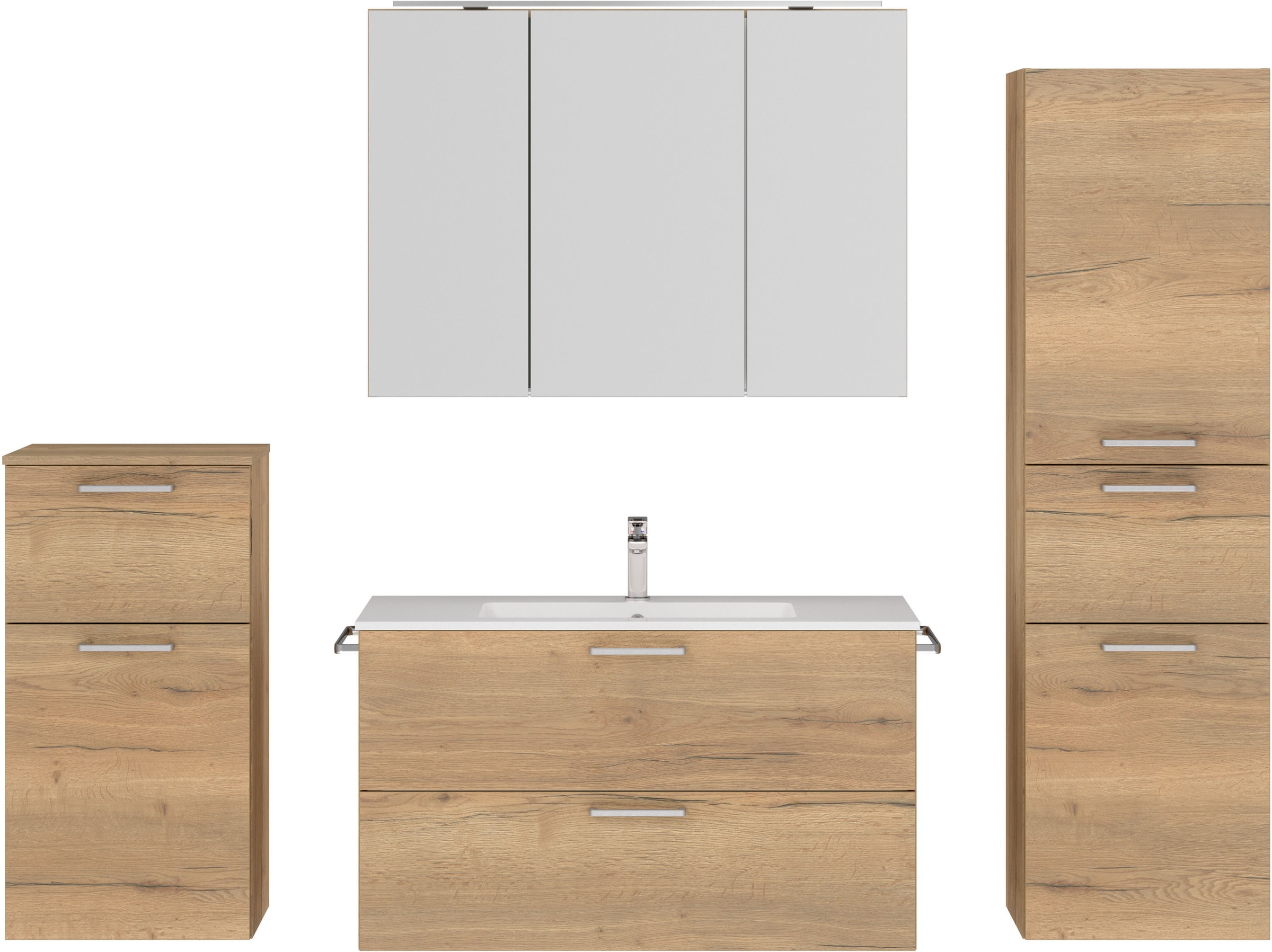 nobilia Badmöbel-Set "Tolvina", (4 St., vormontiert, mit Soft-Close), inkl. günstig online kaufen