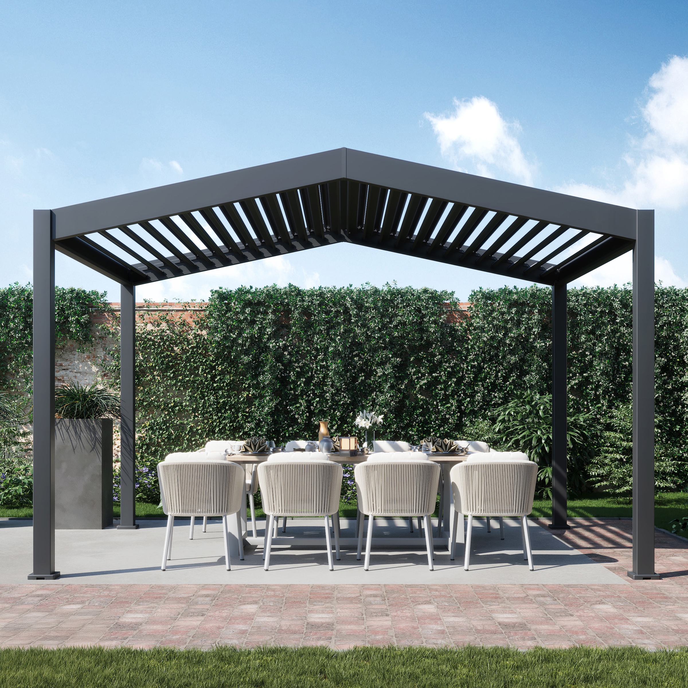 Paragon Pergola »Hana 1013 Beige« 400,2x300,5x225,3cm