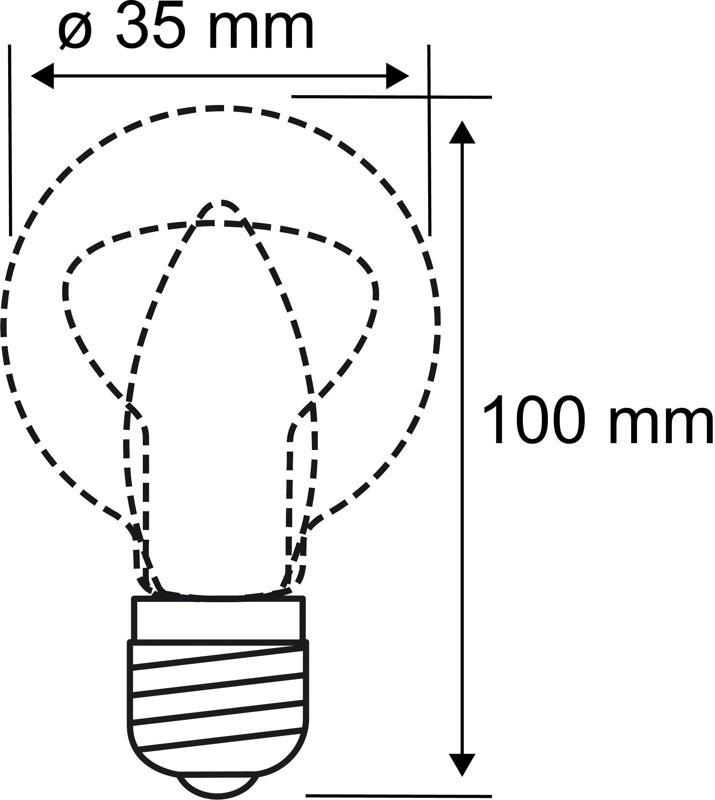 Paulmann LED-Leuchtmittel »Kerze 4W E14 230V Warmweiß 3er-Pack«, E14, 3 St., Warmweiß