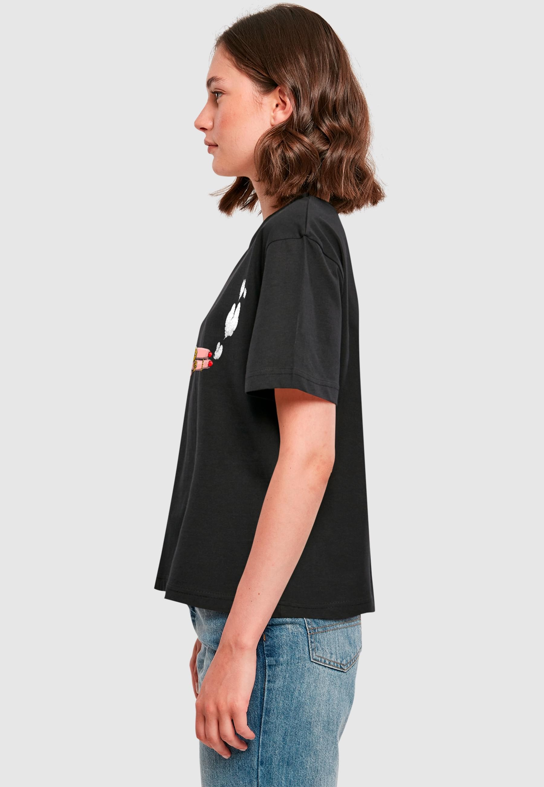 Miss Tee T-Shirt »Miss Tee Damen Girl Bang Tee«, (1 tlg.)