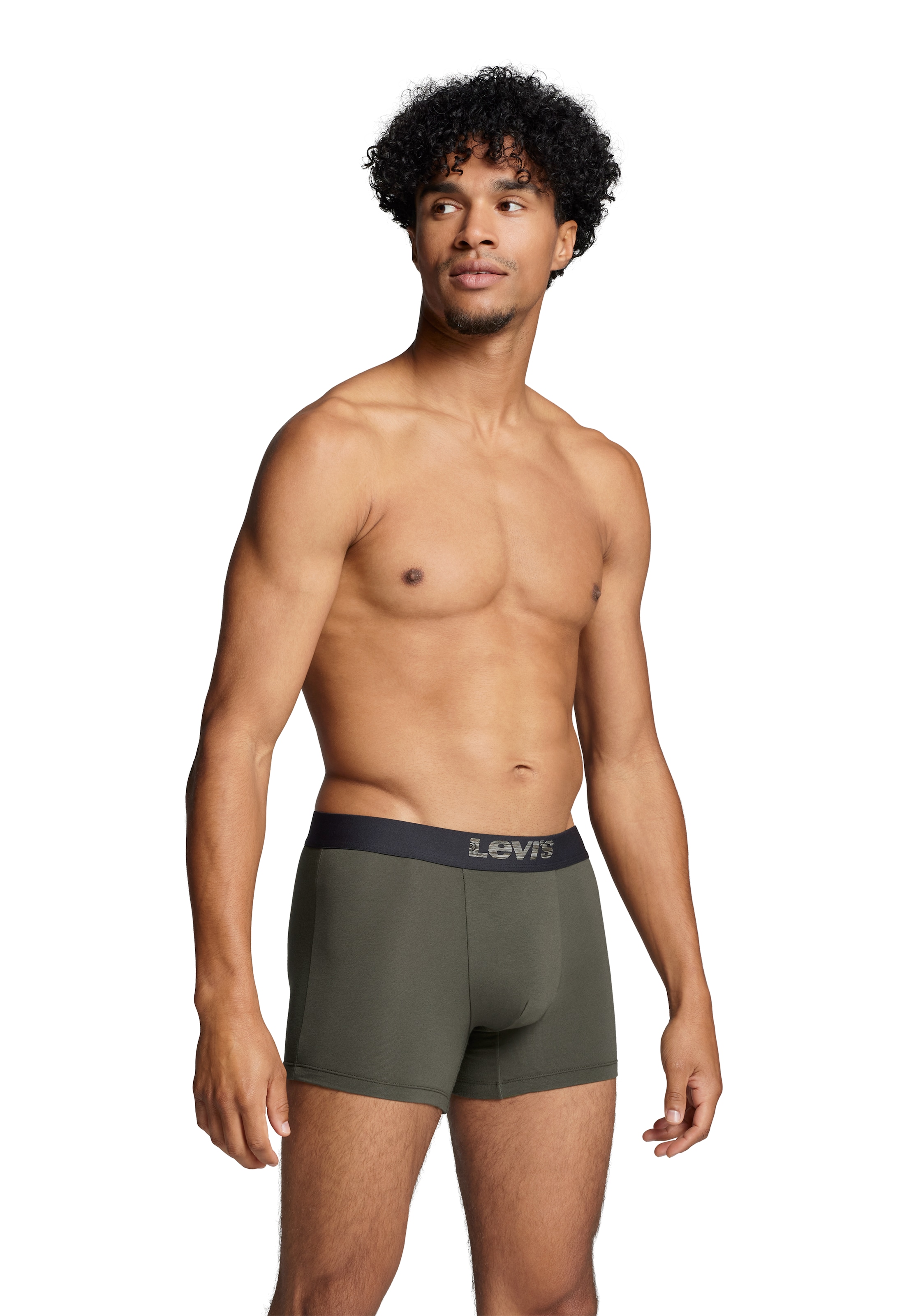 Levi's® Boxershorts »LEVIS MEN MEL WB BOXER BRIEF ORG CO 2P«, (2er Pack), mit breitem Logobund