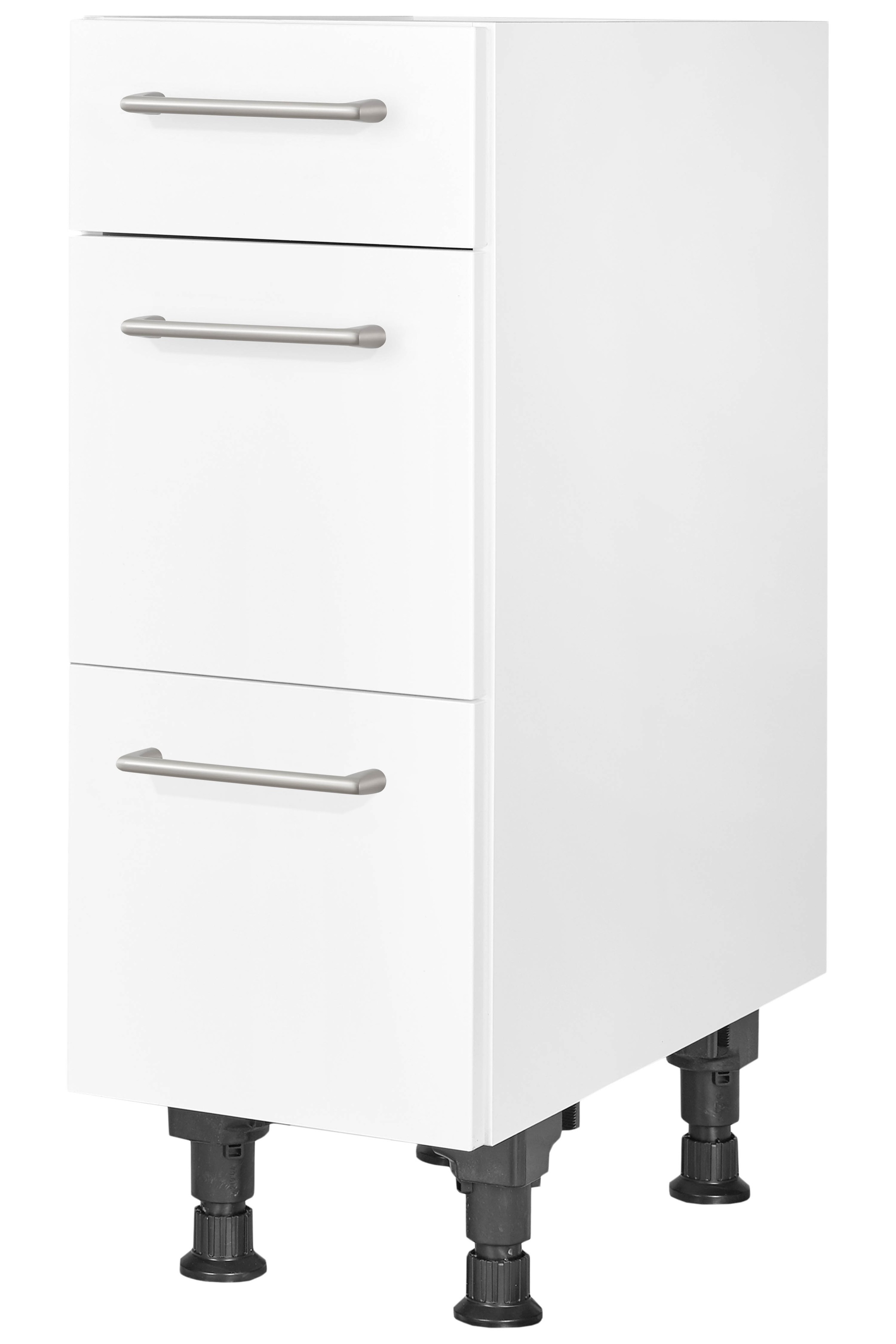 nobilia Unterschrank ""Laser", vormontiert, mit höhenverstellbaren Sockelfü günstig online kaufen