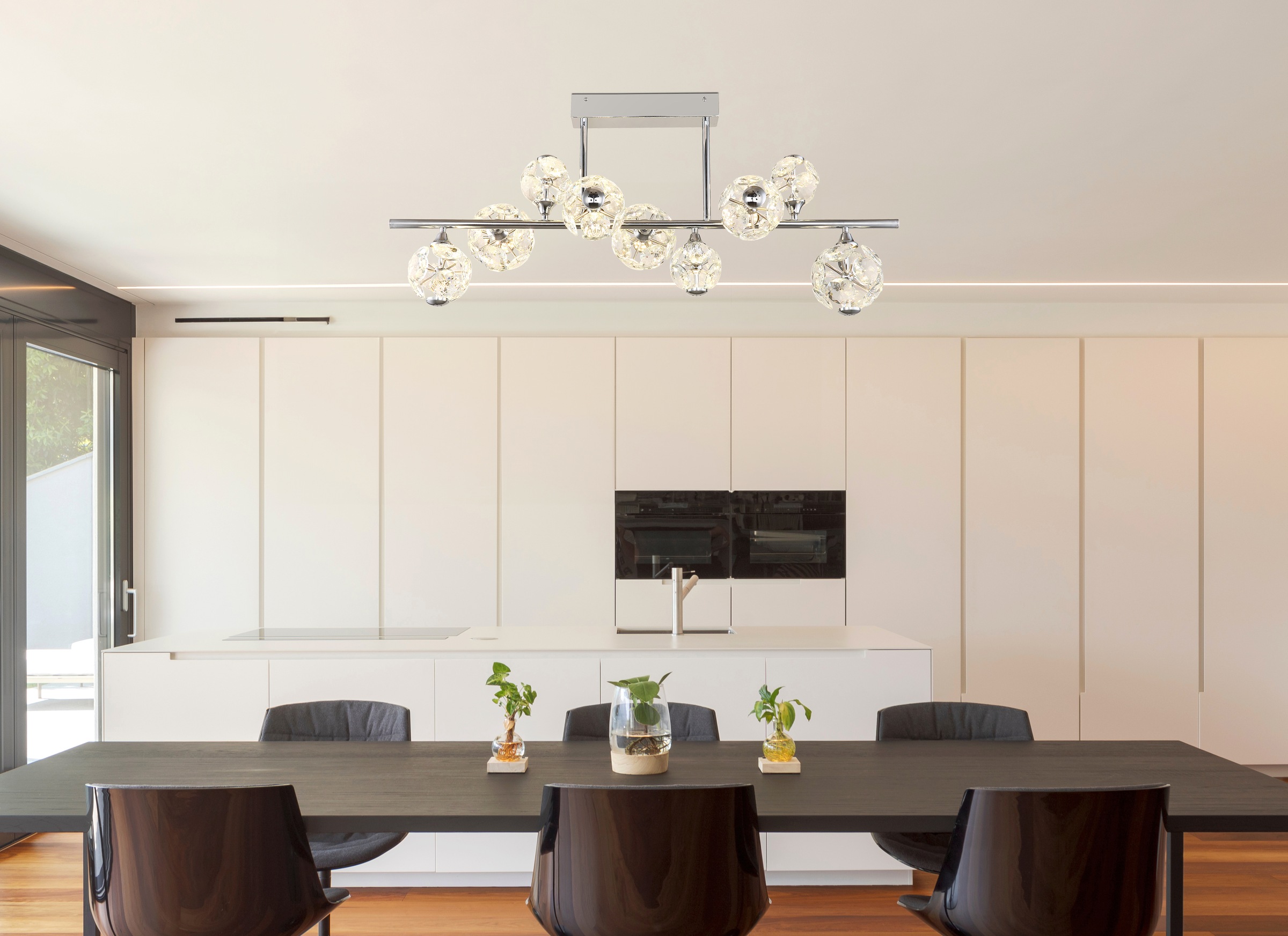 GLOBO LIGHTING Deckenleuchte »VIRINA« LED-Modul 1 Stk. Warmweiß Deckenlampe Wohnzimmer-Leuchte Schlafzimmer-Leuchte Flur Küche