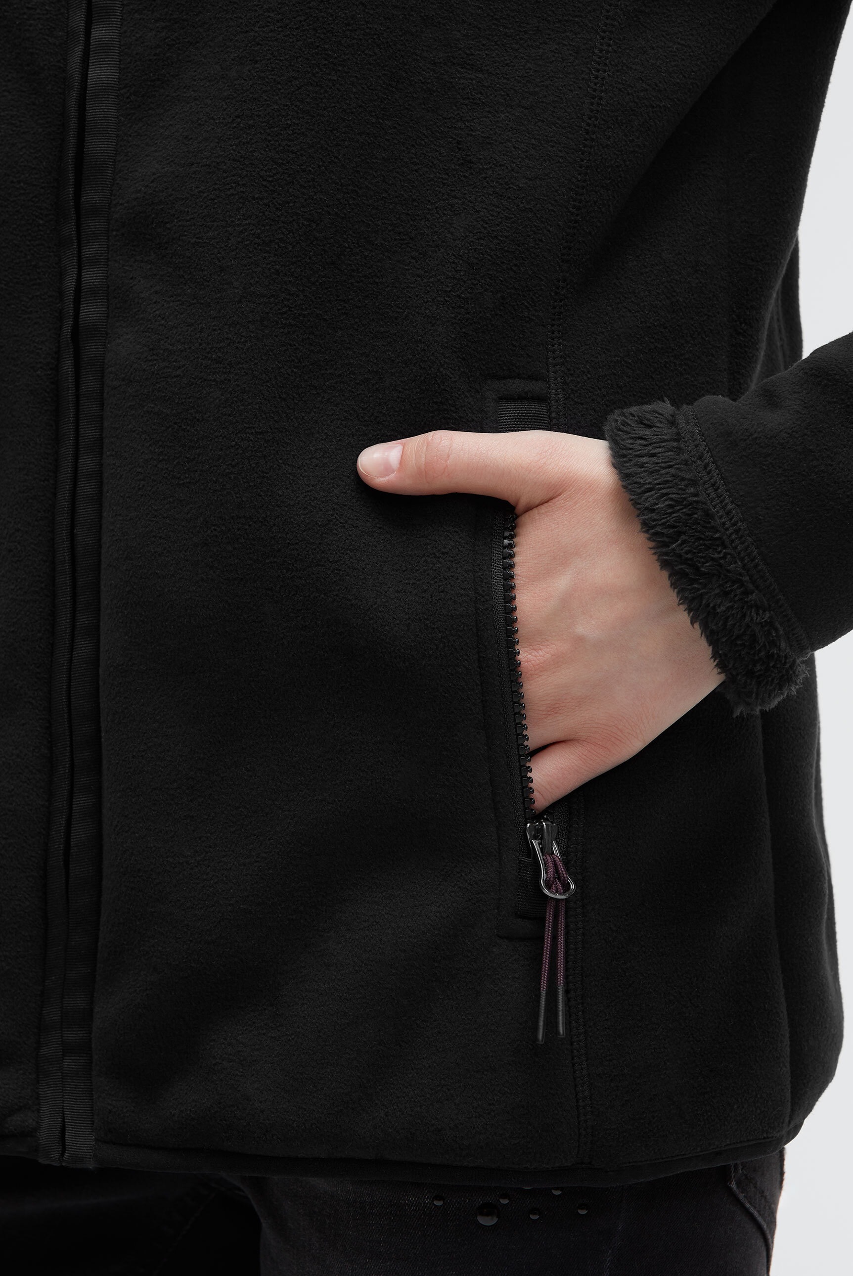 SOCCX Outdoorjacke, ohne Kapuze, mit elastischem Saumabschluss