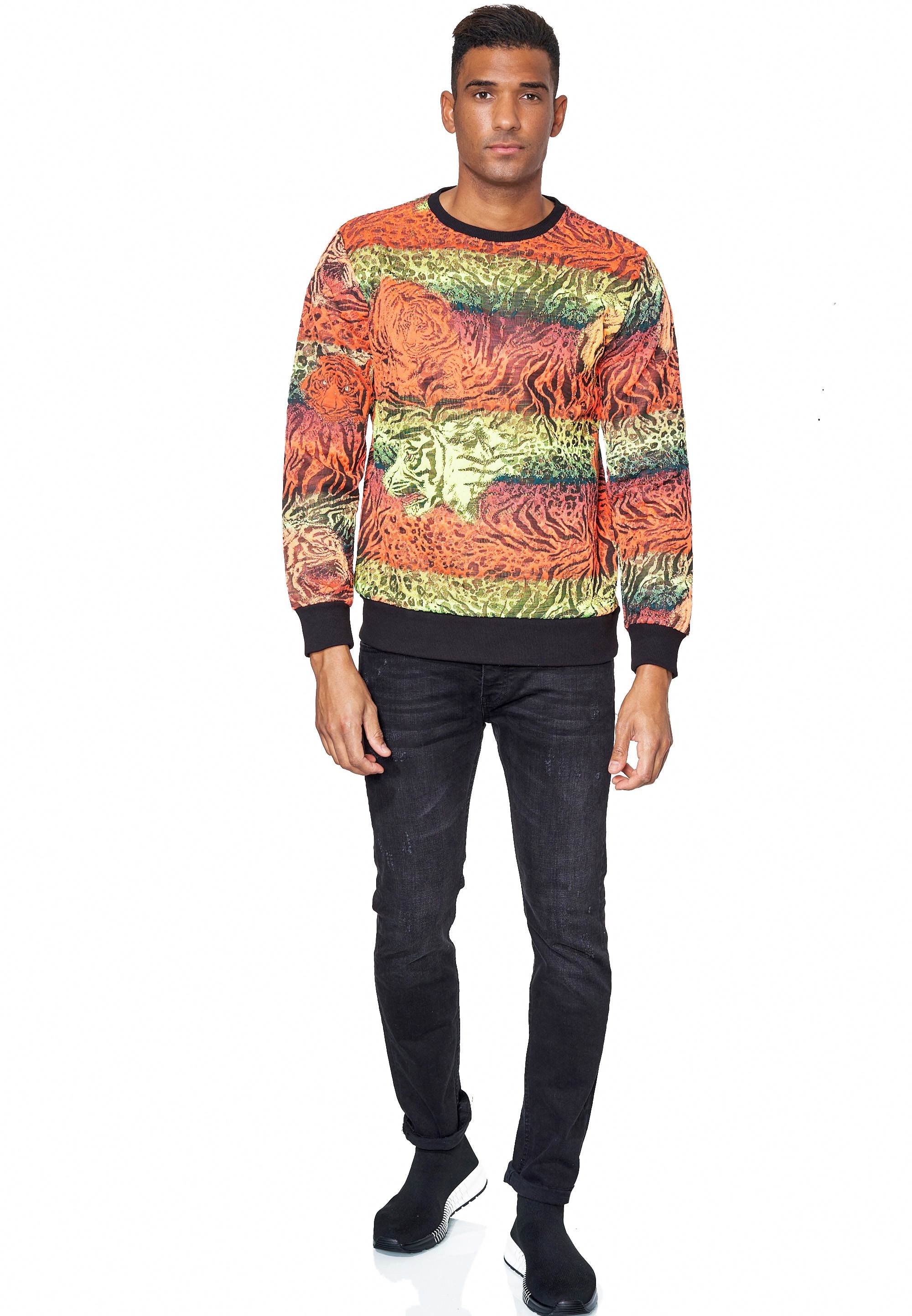 Sweatshirt »Rusty Neal Sweater«, im trendigen Tiger-Design