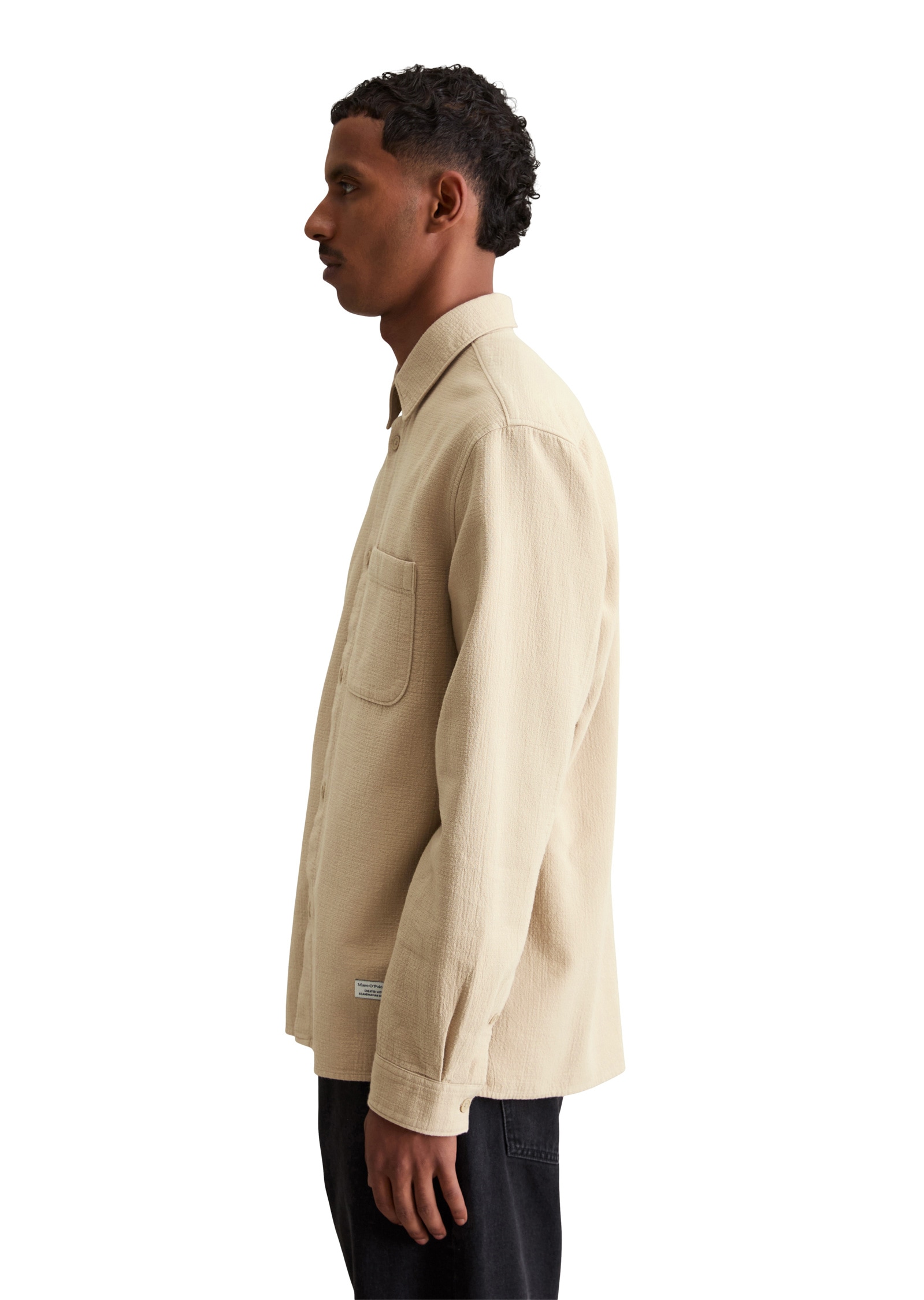 Marc O'Polo DENIM Langarmhemd »mit feiner Struktur«