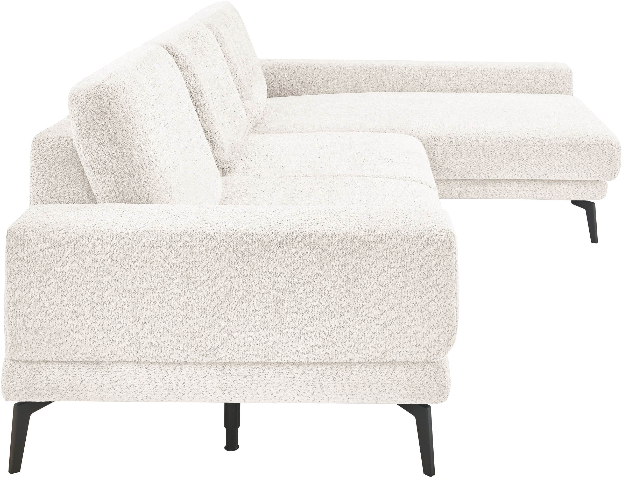 set one by Musterring Ecksofa »SO 3600 optimaler Sitzkomfort in Federkern o. Kaltschaum, 2 Sitzhöhen«, Sitzhöhe 44 cm, Kaltschaum, B 293 x T 180 cm, Kama natur