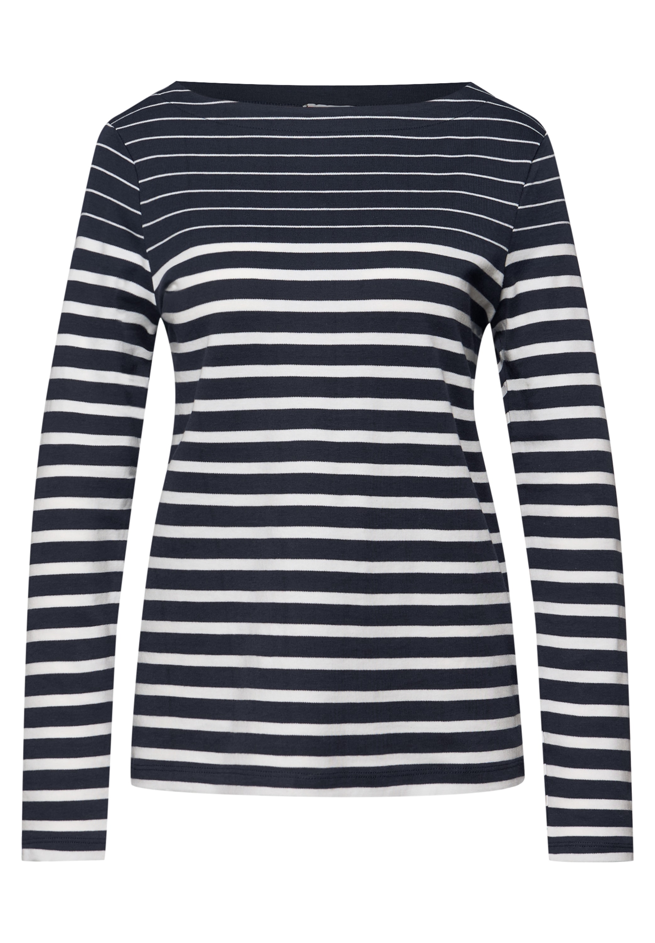 STREET ONE 3/4-Arm-Shirt aus reiner Baumwolle