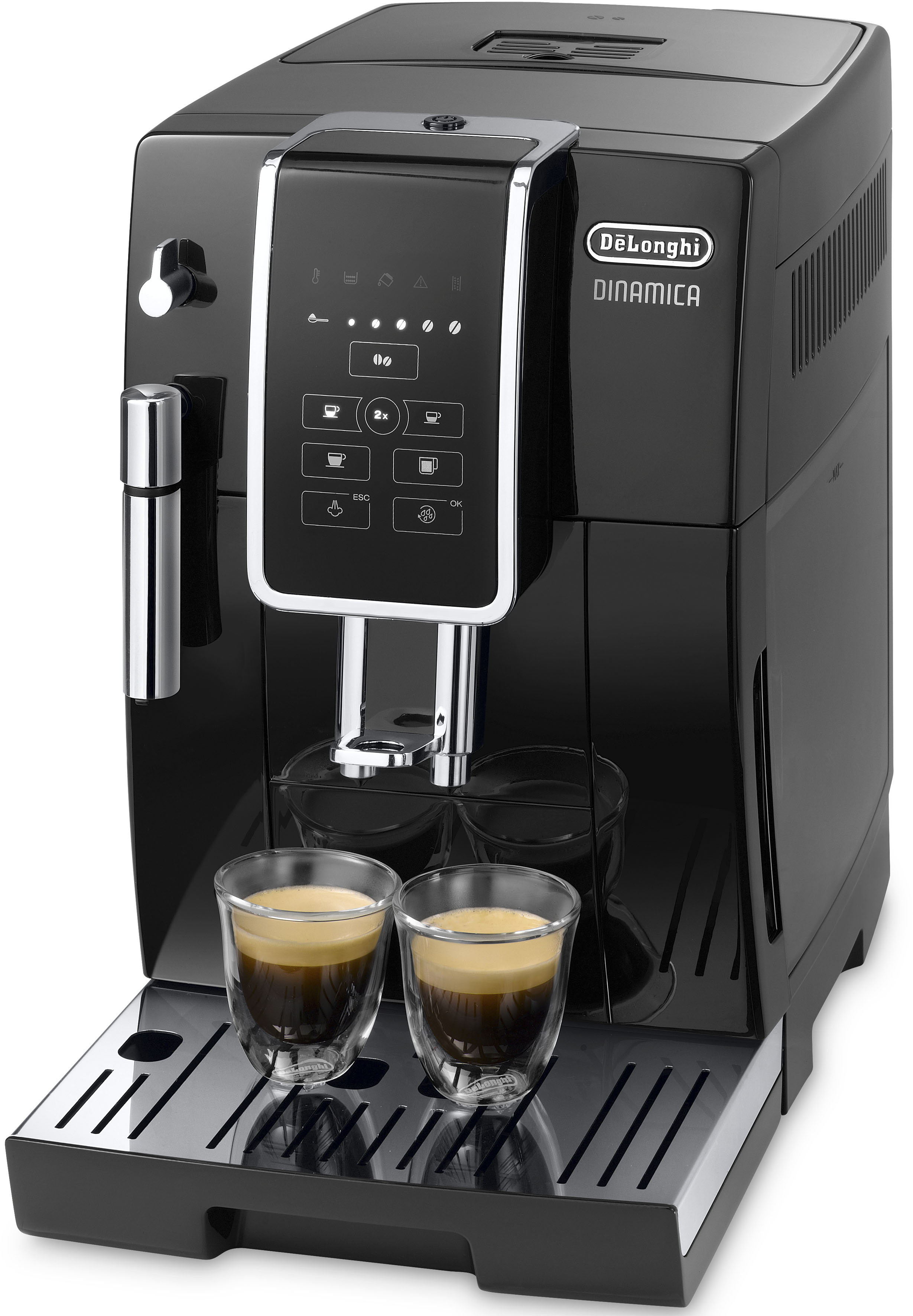 Thumbnail - DeLonghi Kaffeevollautomat "Dinamica ECAM358.15.B - Long Coffee Funktion für Filterkaffee, schwarz" Milchaufschäumdüse, ...