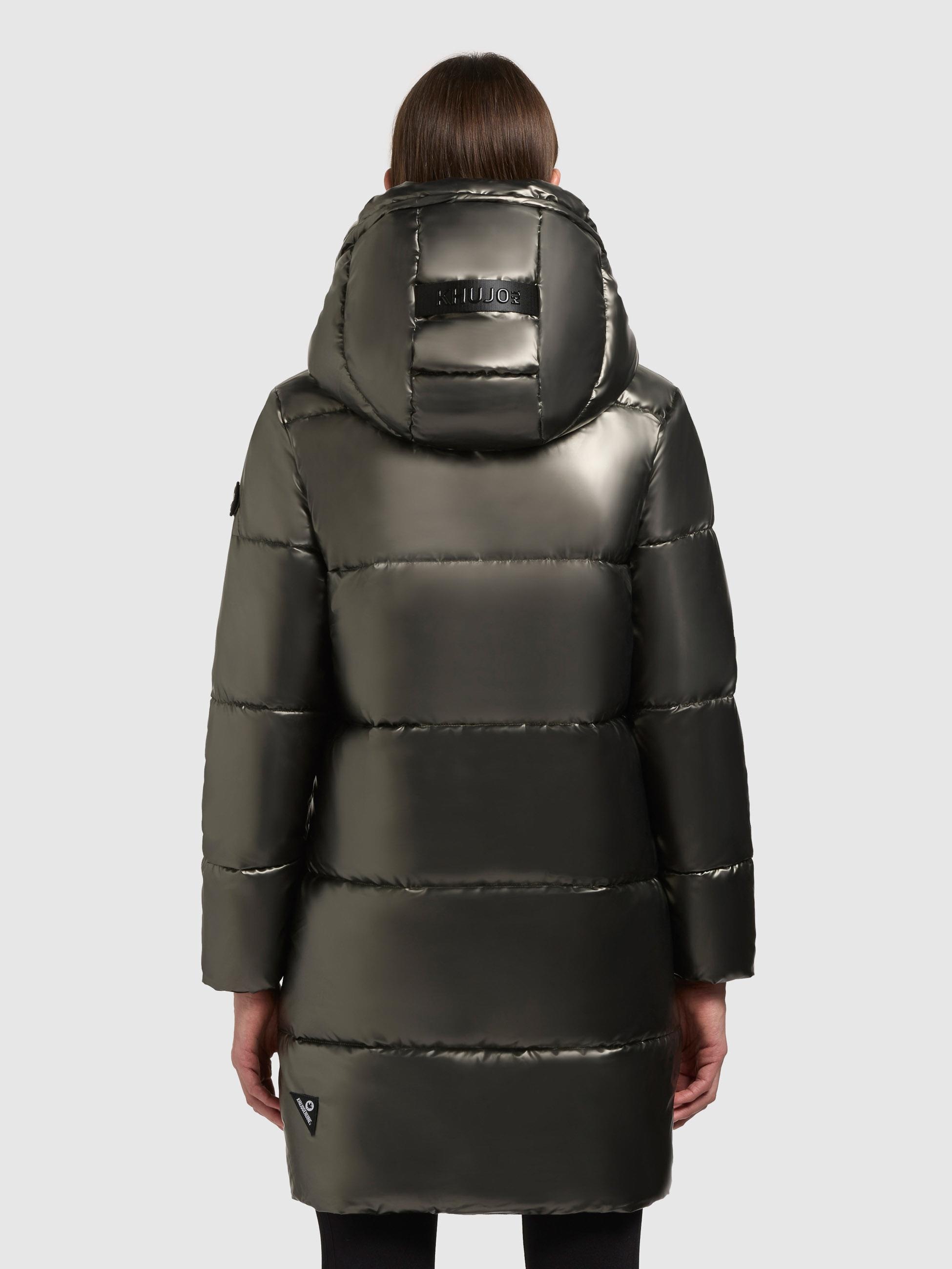 khujo Steppmantel »Haya Shiny-YM«, Wasserdichter gesteppter Damen Winter Kurzmantel