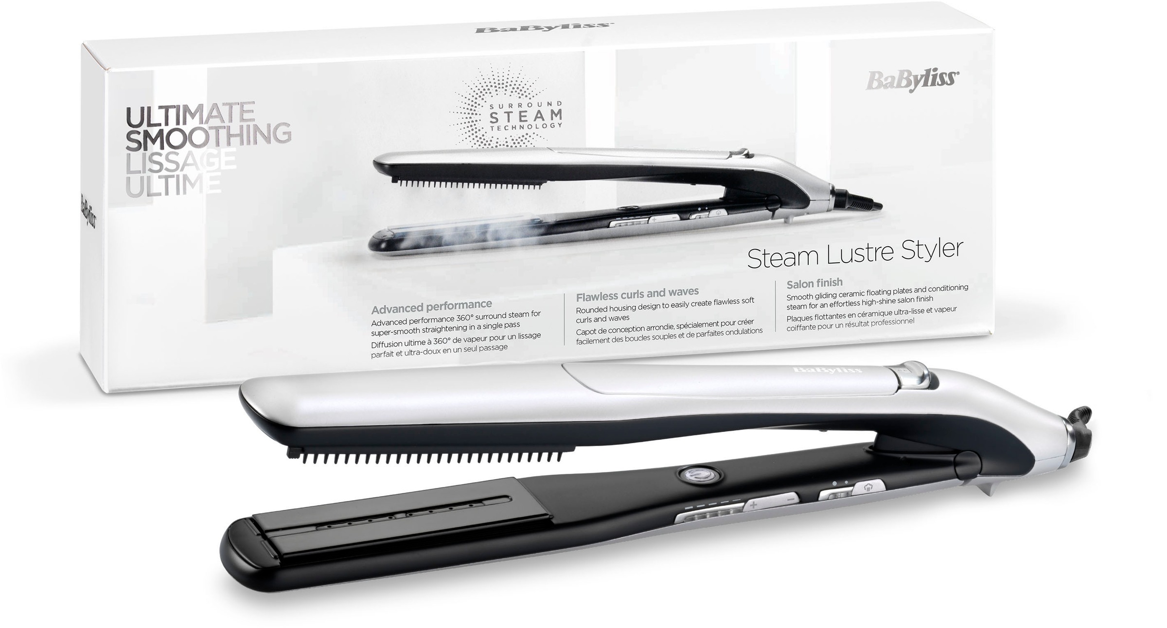 Steam Dampfglätter Lustre Styler«, Keramik-Beschichtung, | BAUR auf »ST595E Rechnung Professioneller BaByliss Glätteisen