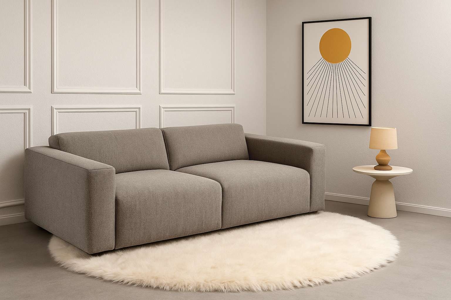 Home affaire 3-Sitzer "Noord mit Kedernaht, Breite 232 cm" Cord, Struktur, günstig online kaufen