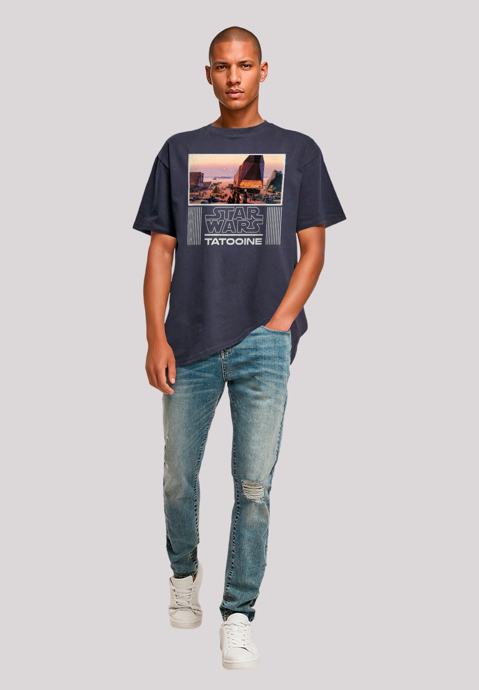 F4NT4STIC T-Shirt »Star Wars Tatooine Panorma«, Premium Qualität, Star Wars