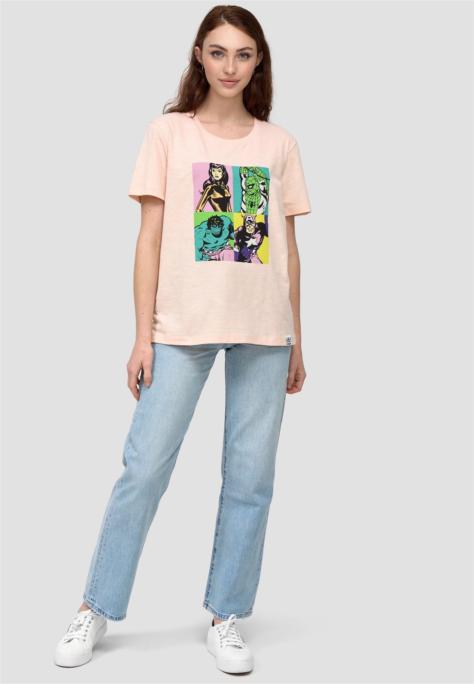 Recovered T-Shirt »Pop Art Portrait«, (1 tlg.), mit coolem Print