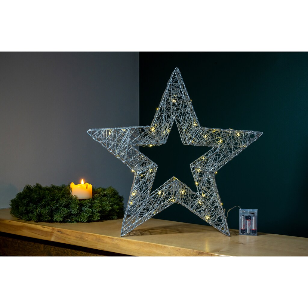 Star-Max LED Stern »Weihnachtsstern, Weihnachtsdeko«, 40 flammig-flammig