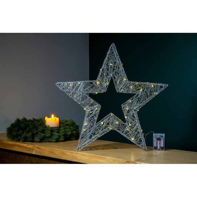 Star-Max LED Stern »Weihnachtsstern, Weihnachtsdeko«, 40 flammig-flammig,  mit 40 stromsparende LEDs bestellen | BAUR