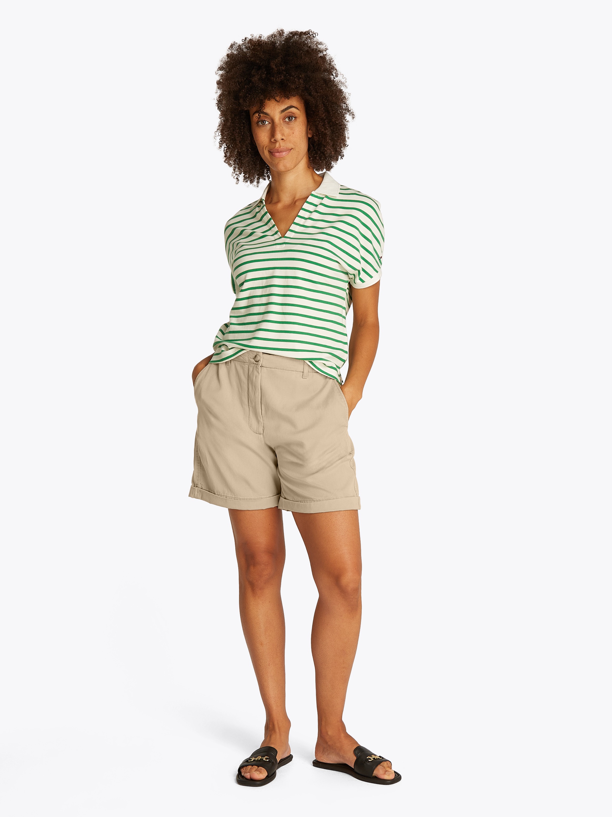 Tommy Hilfiger Shorts »CO TENCEL CHINO SHORT«, mit Umschlagsaum