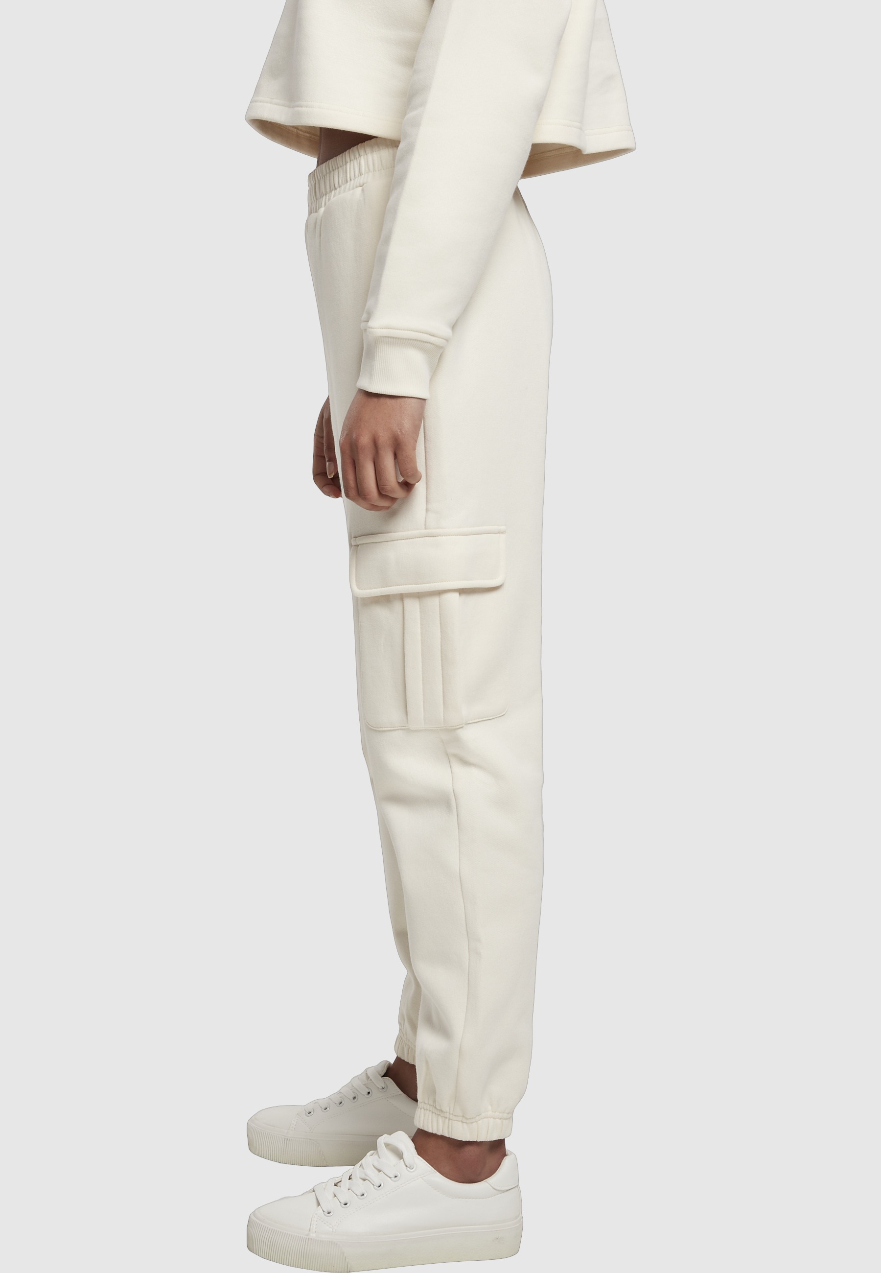 URBAN CLASSICS Jogginghose »Urban Classics Damen Ladies High Waist Cargo Sweat Pants«