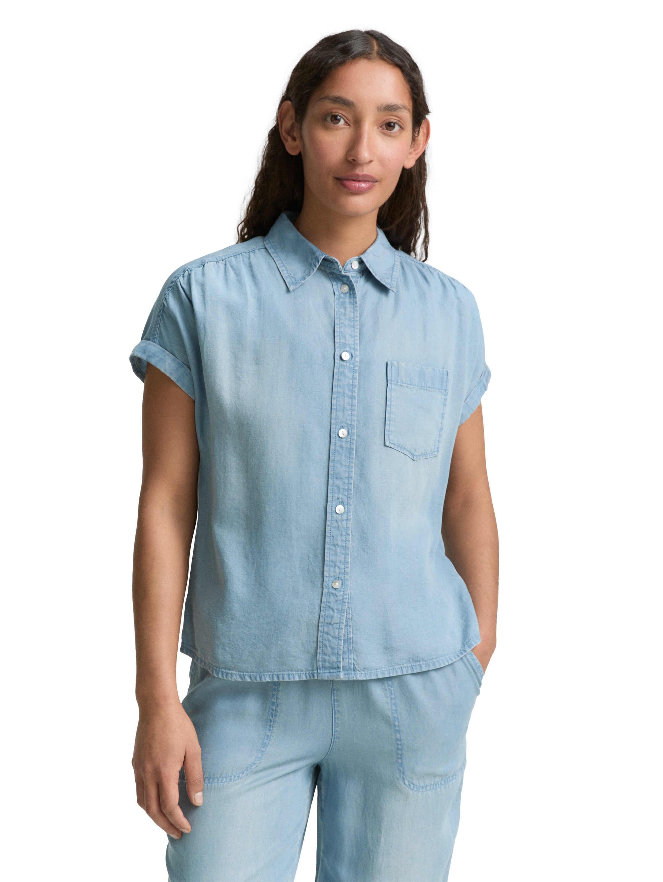 TOM TAILOR Hemdbluse, mit Brusttasche günstig online kaufen