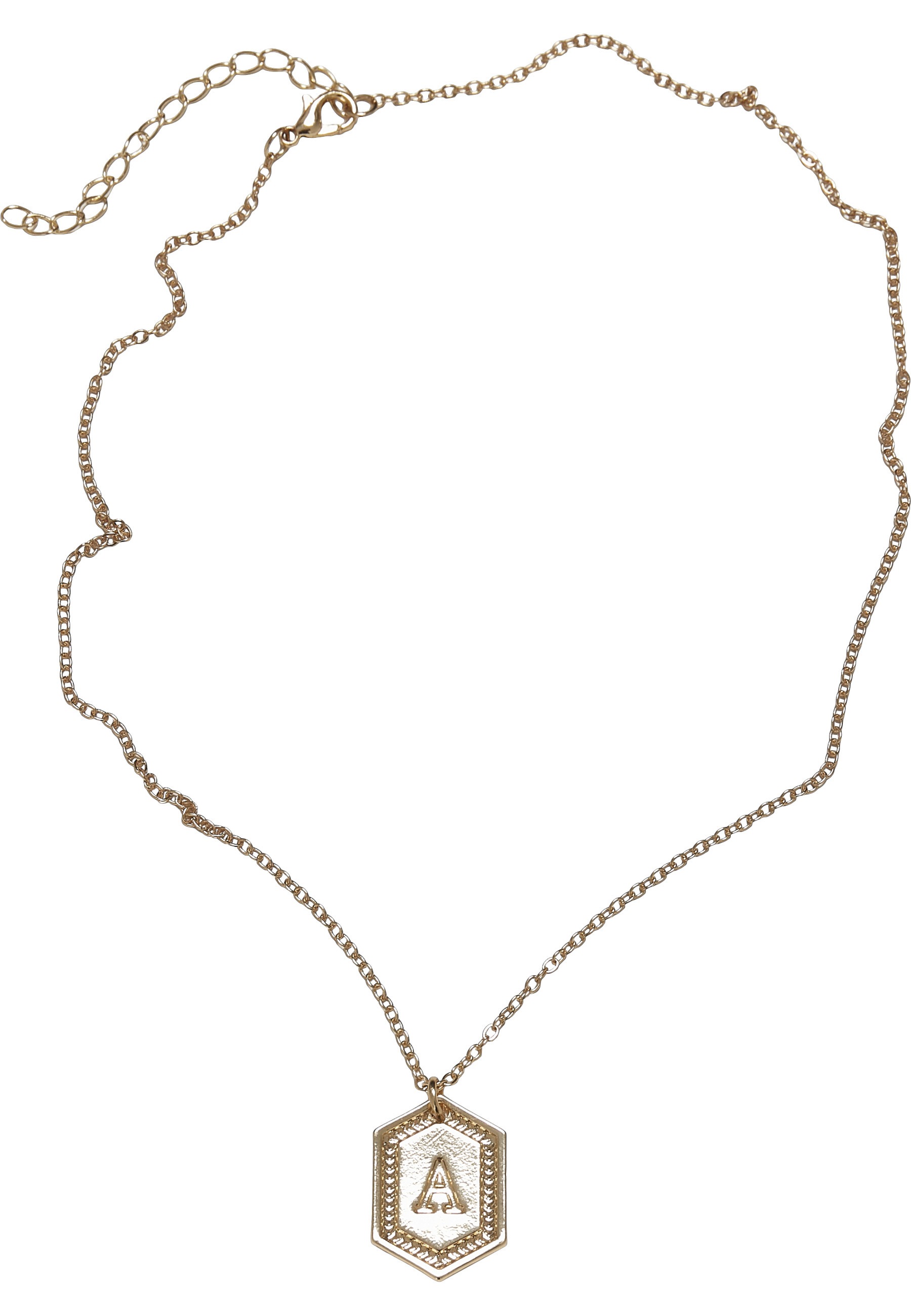 Halsreif URBAN CLASSICS "Urban Classics Unisex Letter Basic Necklace", a, Halsketten, Damen, onesize
