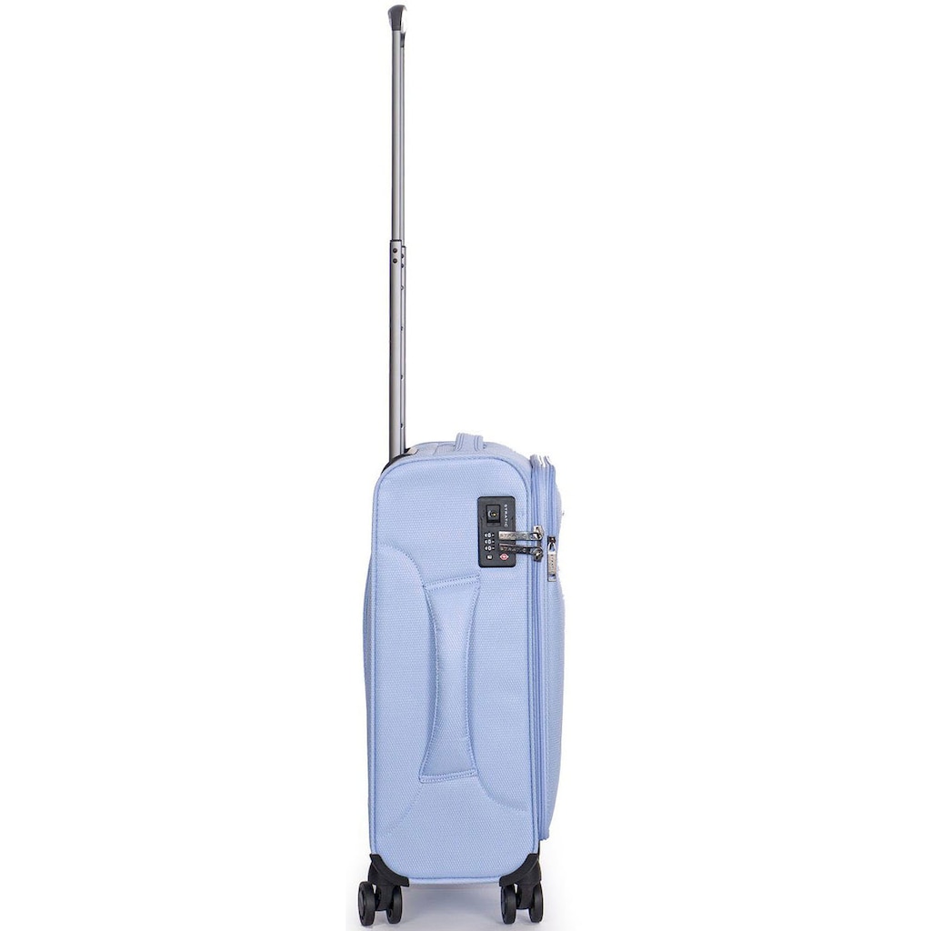 Stratic Weichgepäck-Trolley »Stratic Light + S, light blue«, 4 Rollen