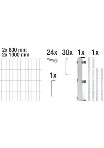 Gabionenzaun »Gabionen-Anbauset Step²«