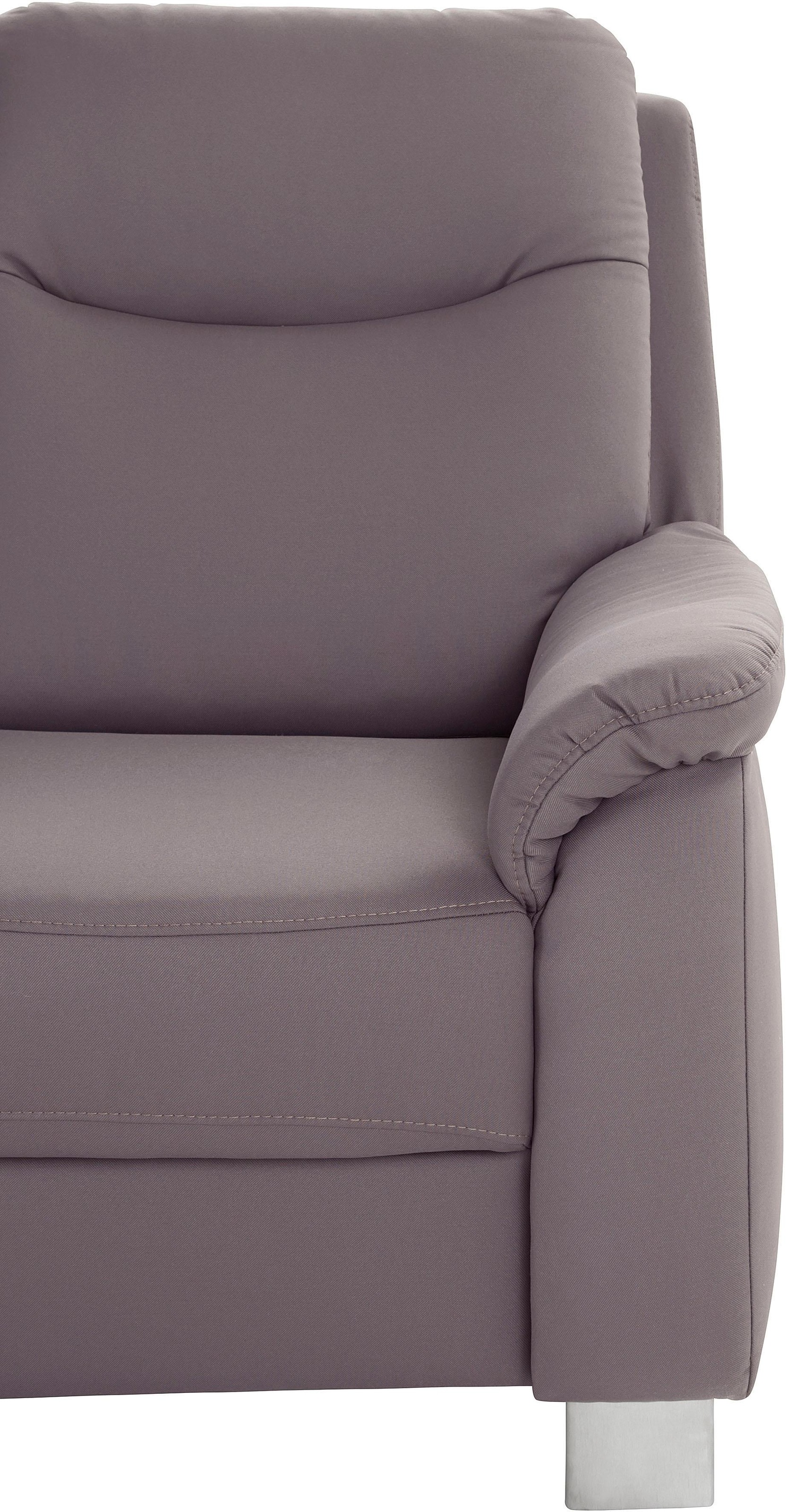sit&more 3-Sitzer »Boccaccio«, inklusive Federkern und Kopfteilverstellung