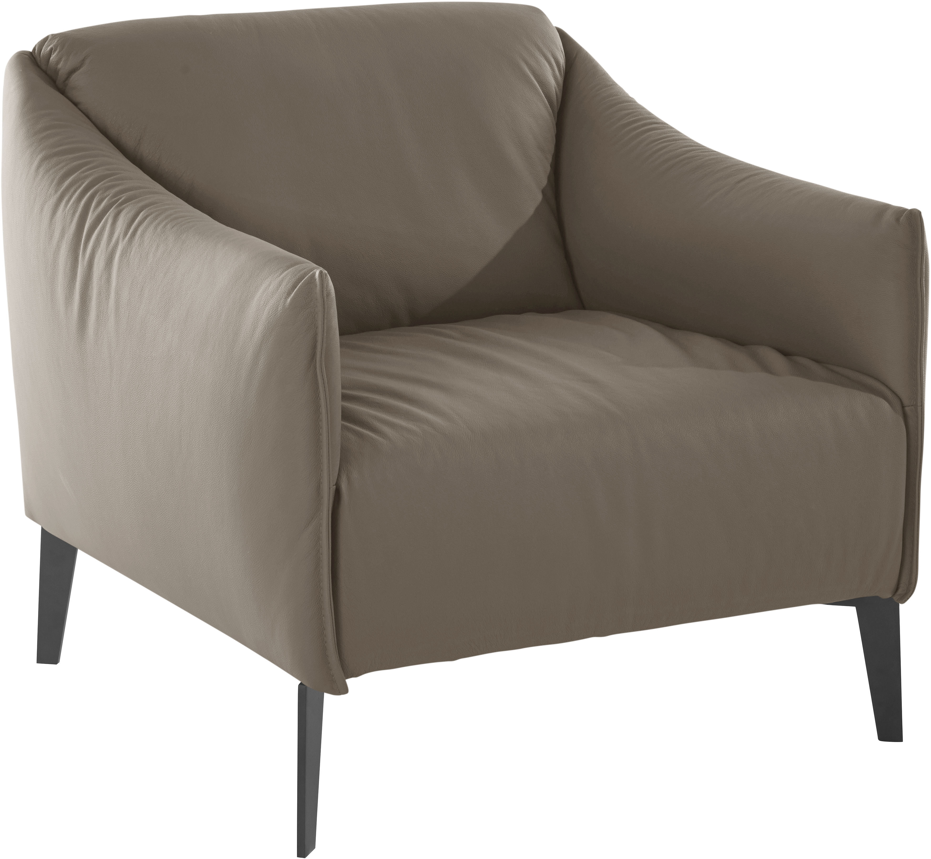 W.SCHILLIG Cocktailsessel "sally Designsessel, zeitlos und bequem, tolle Verarbeitungsdetails" mit Metall-Winkelfüßen in Schwarz pulverbeschichtet