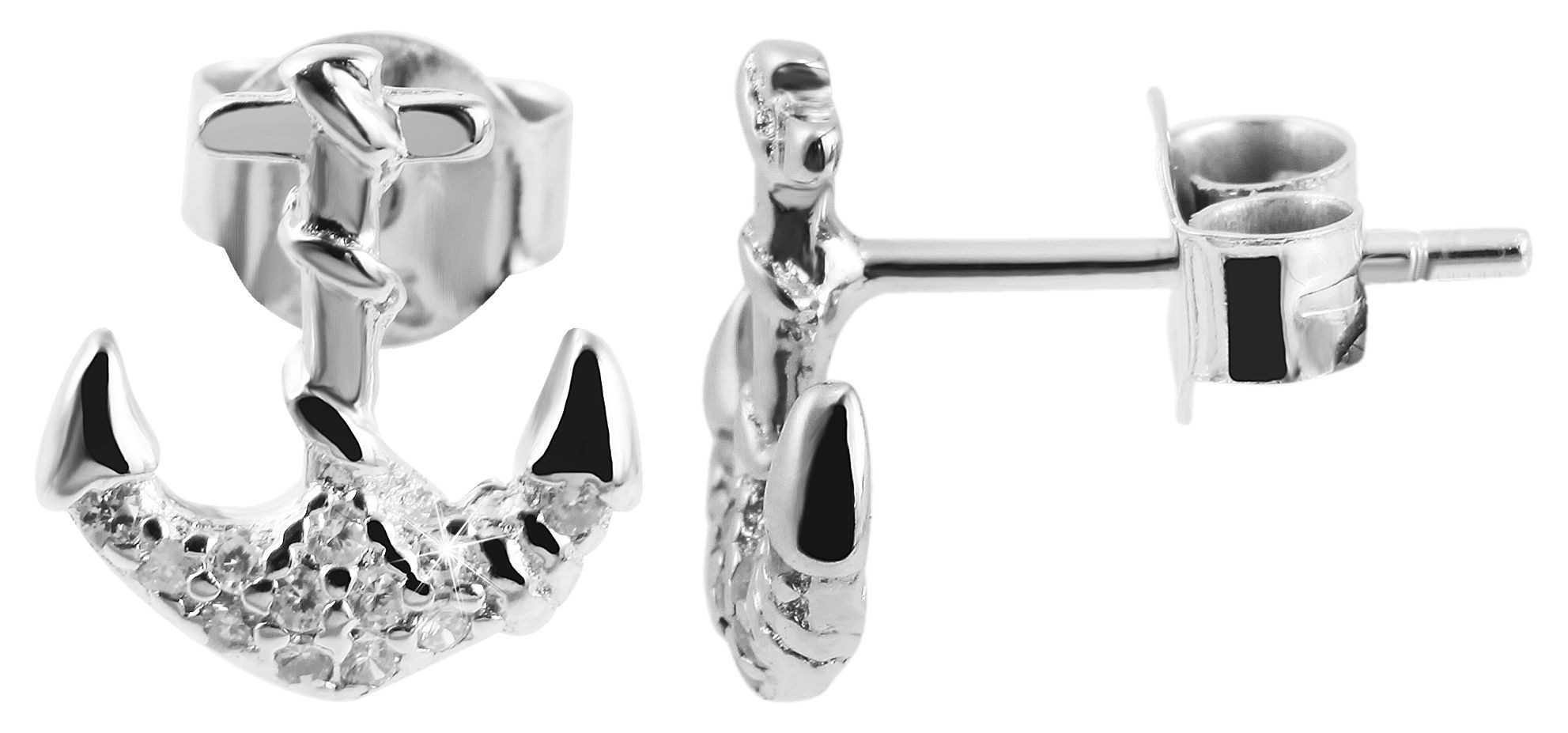 Adelia´s Paar Ohrhänger "Damen Ohrringe – Ohrstecker aus 925 Silber mit Zir günstig online kaufen